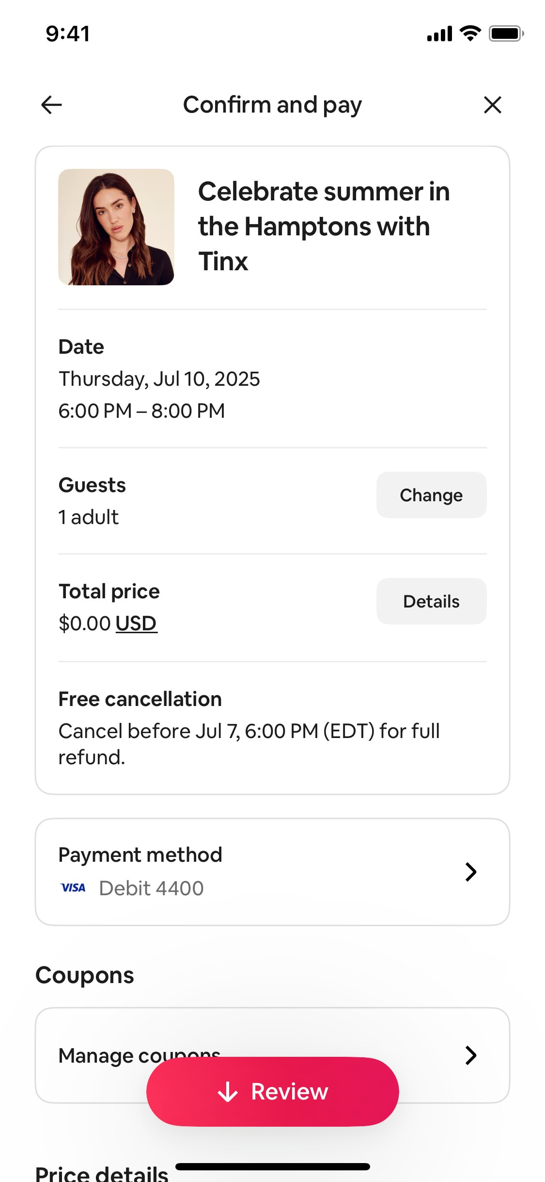 Airbnb iOS screen 267