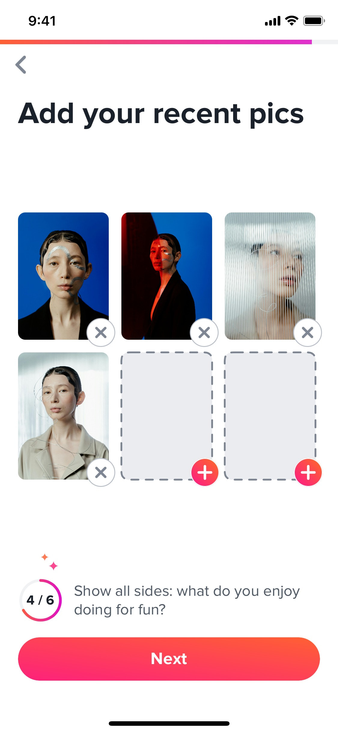 Tinder iOS screen 391