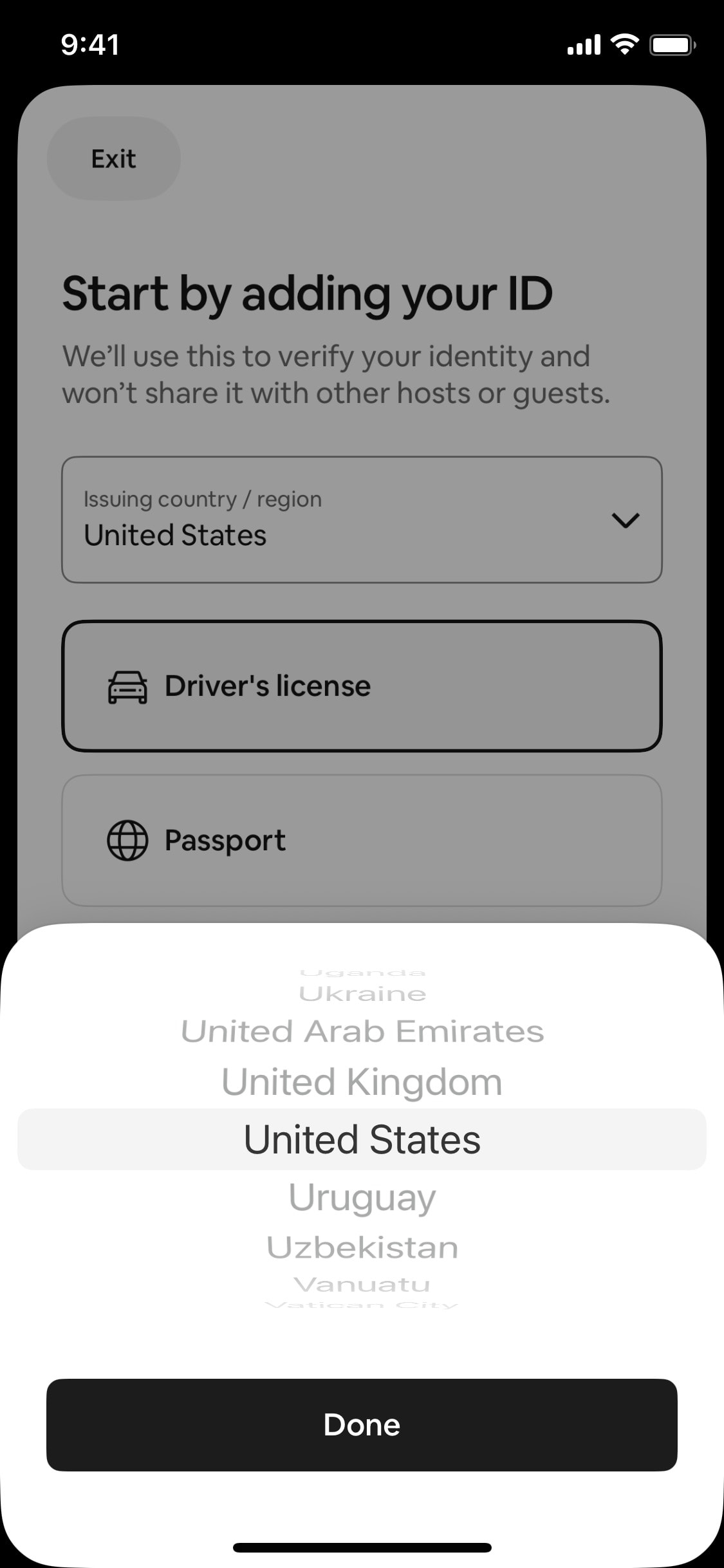 Airbnb iOS screen 429