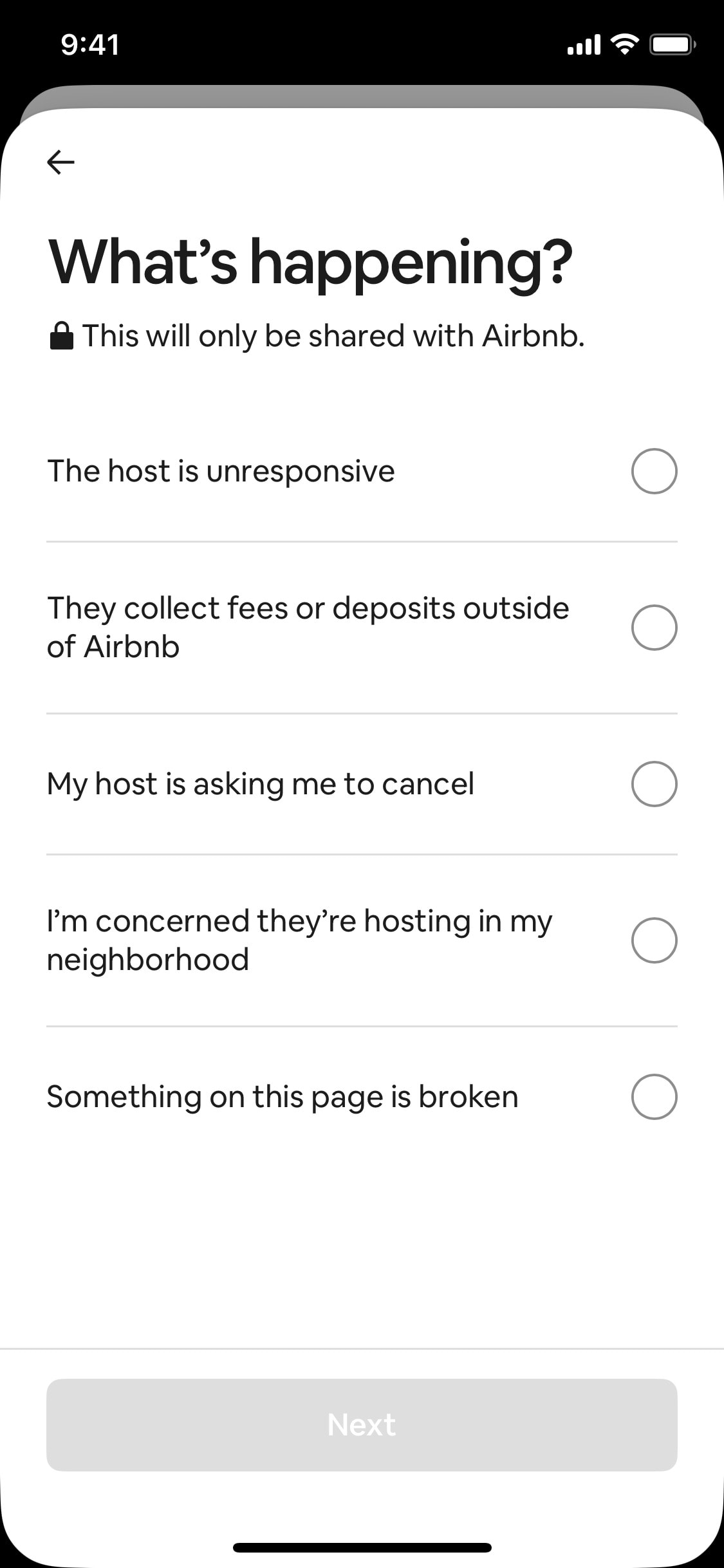 Airbnb iOS screen 163