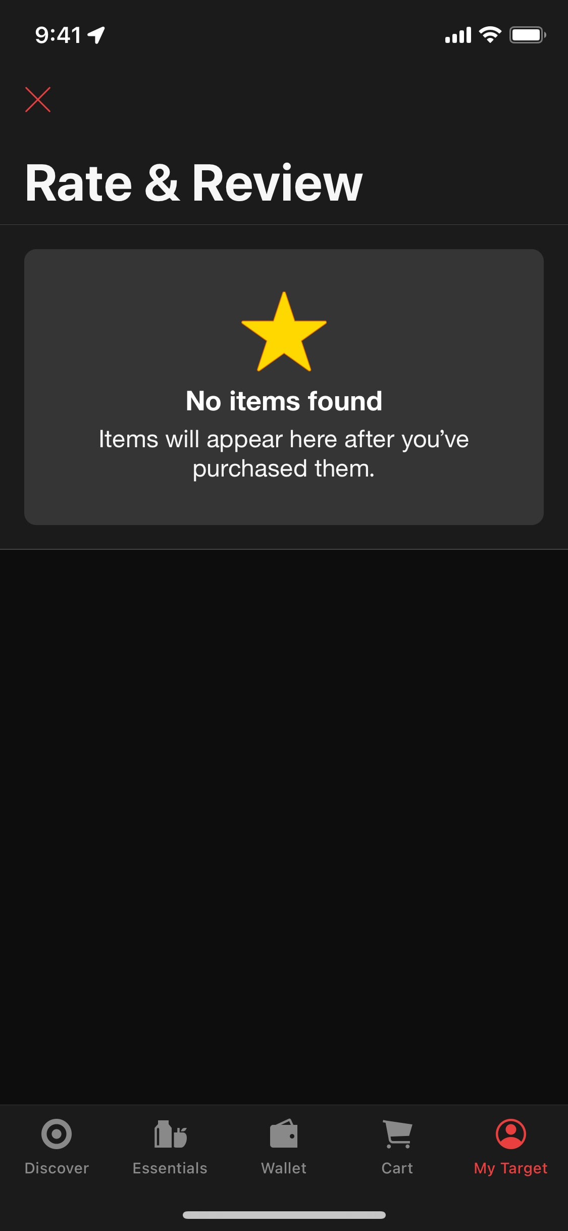 Target iOS screen 379