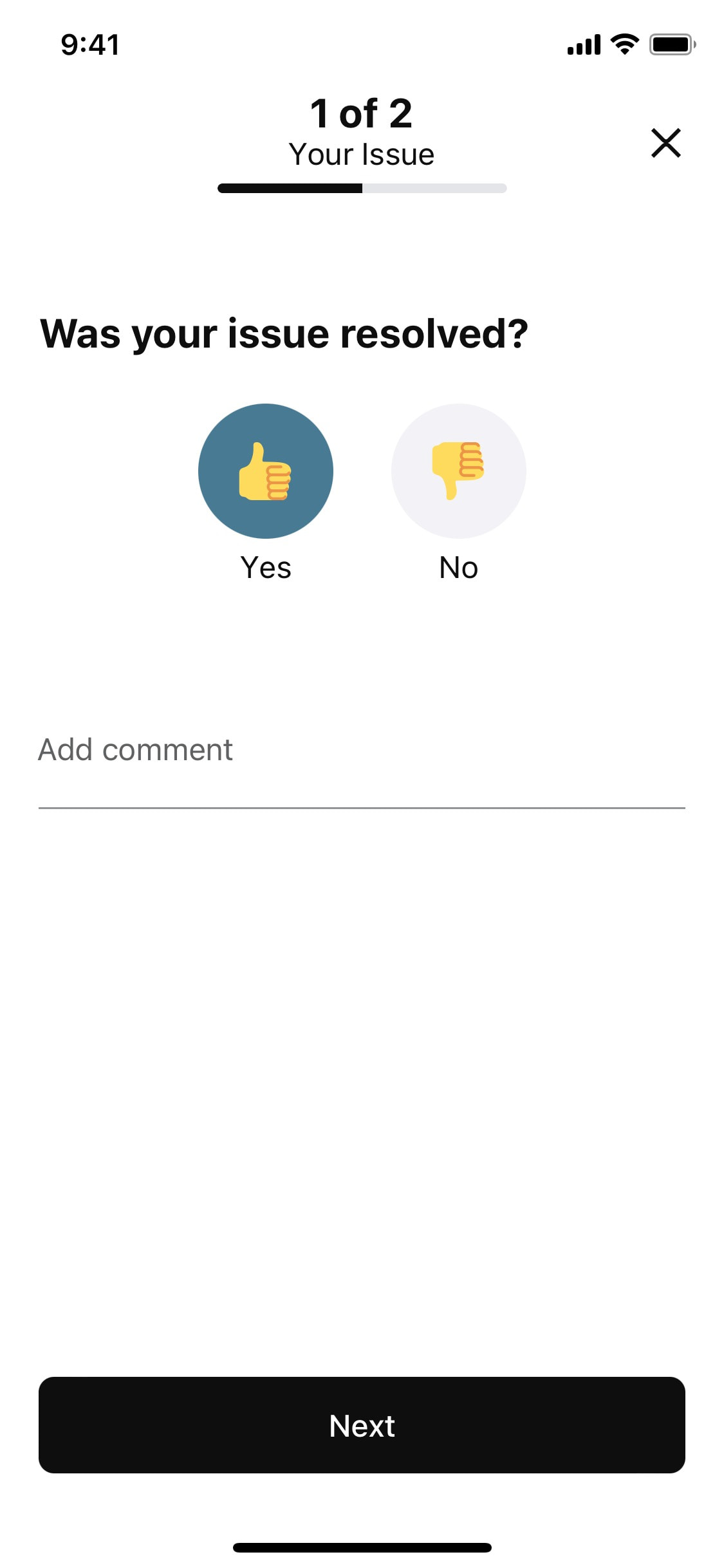Klarna iOS screen 173