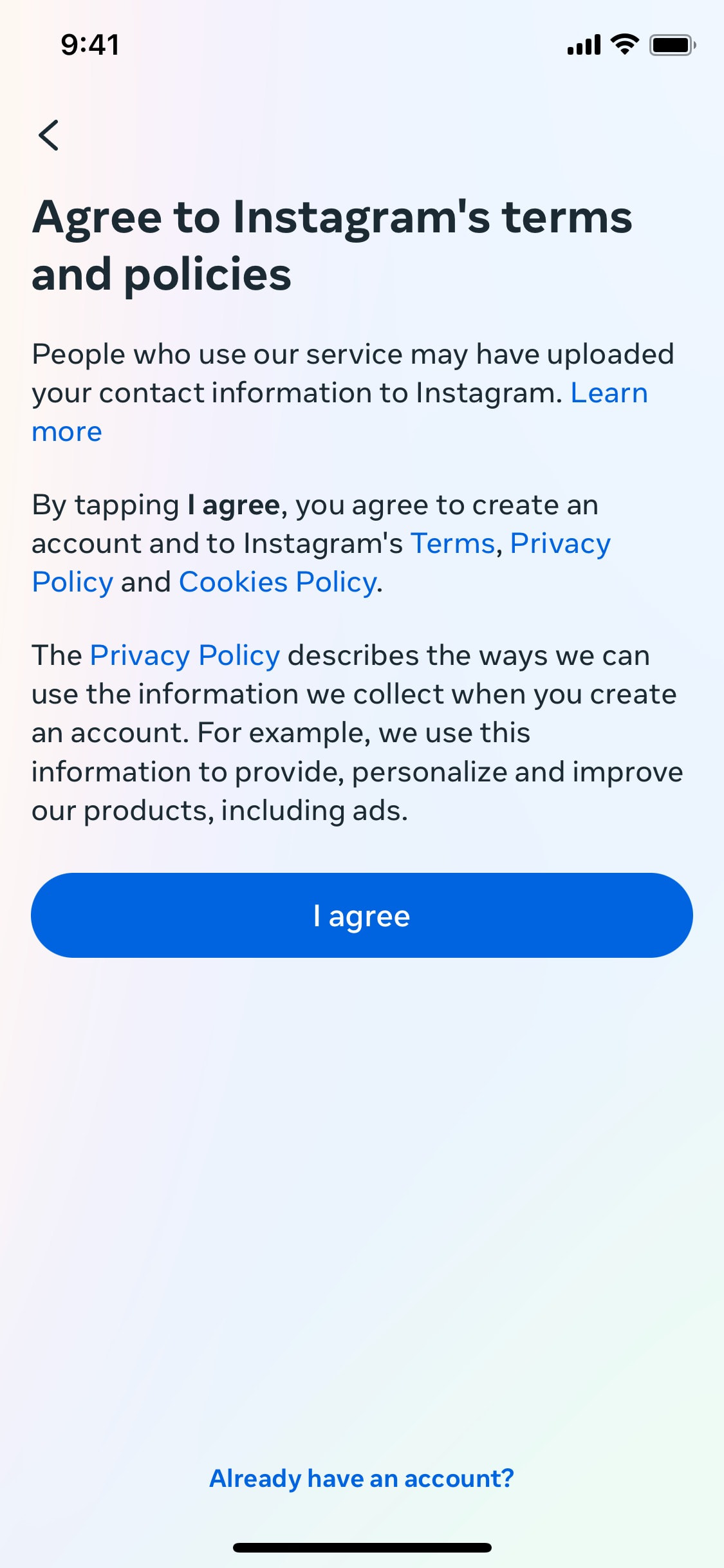 Instagram iOS screen 396