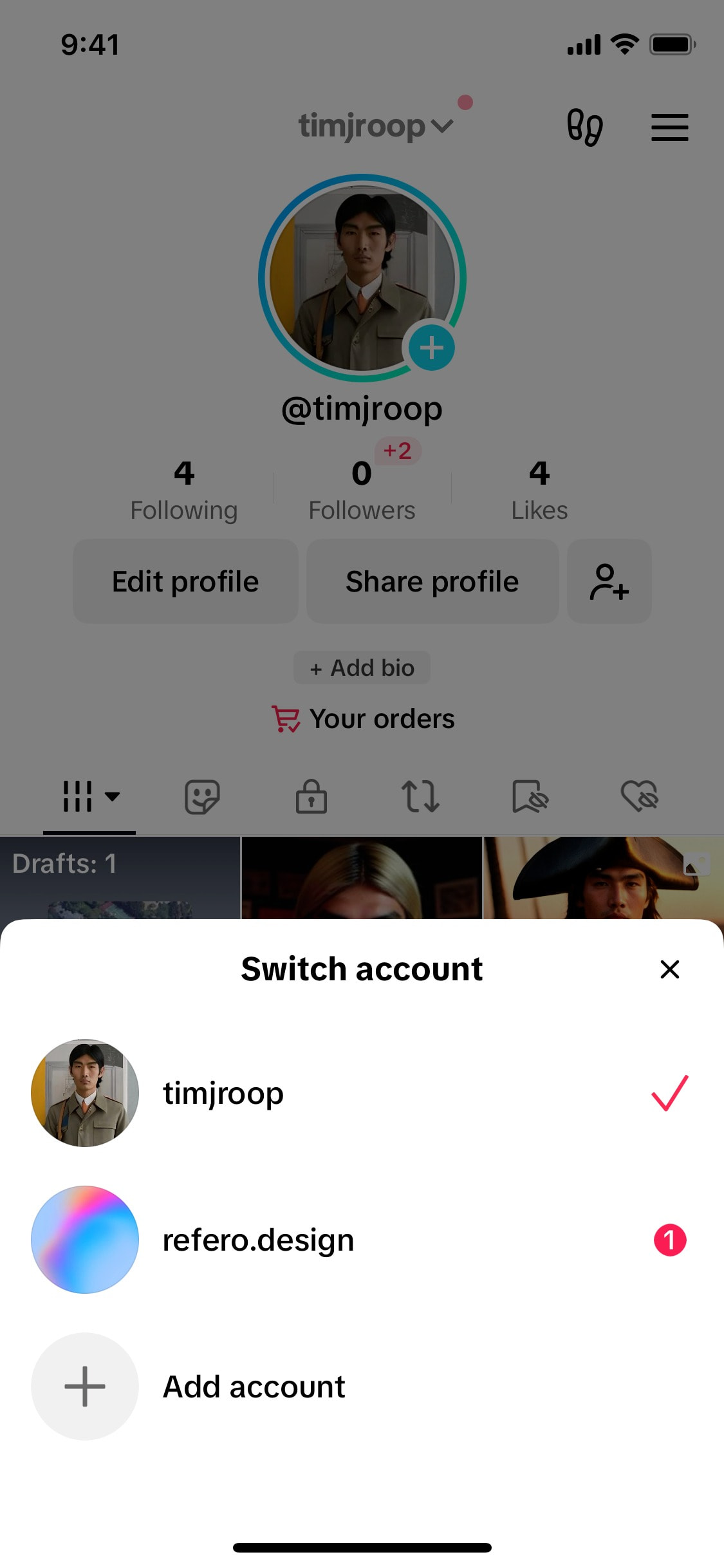 TikTok iOS screen 765