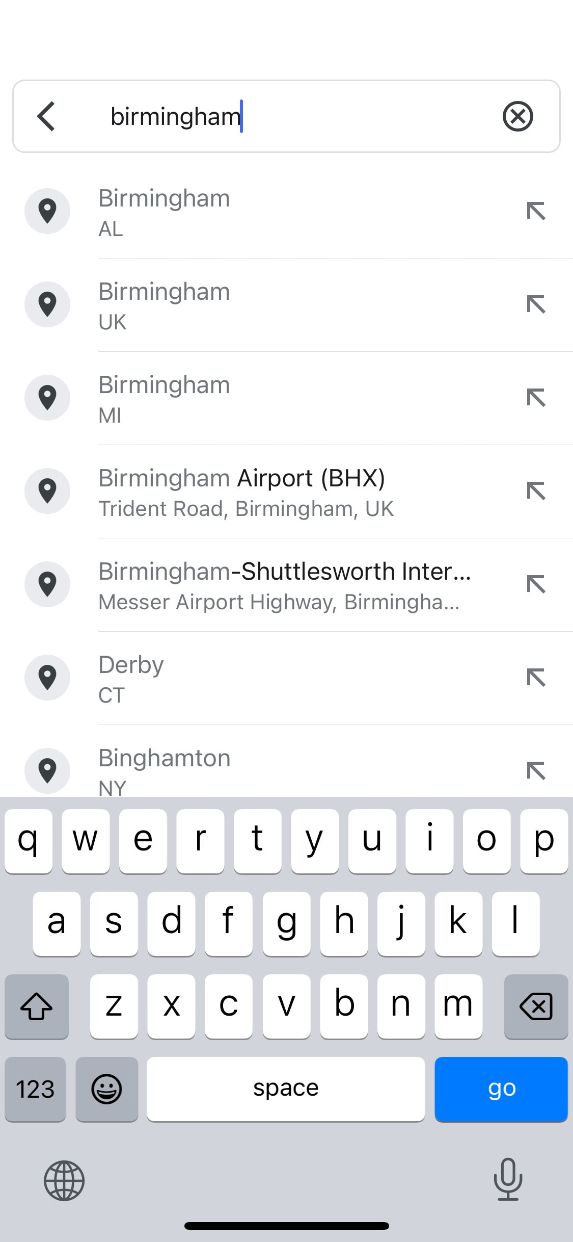 Google Maps iOS screen 247