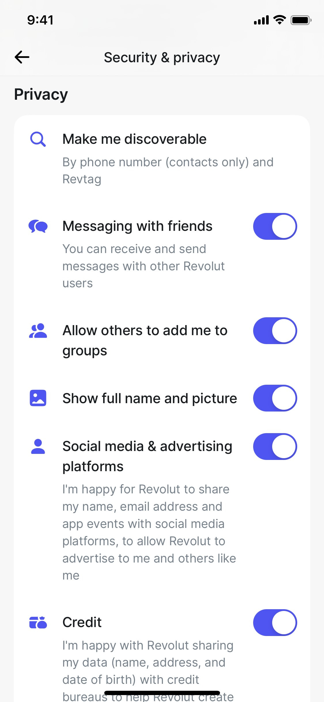Revolut iOS screen 420