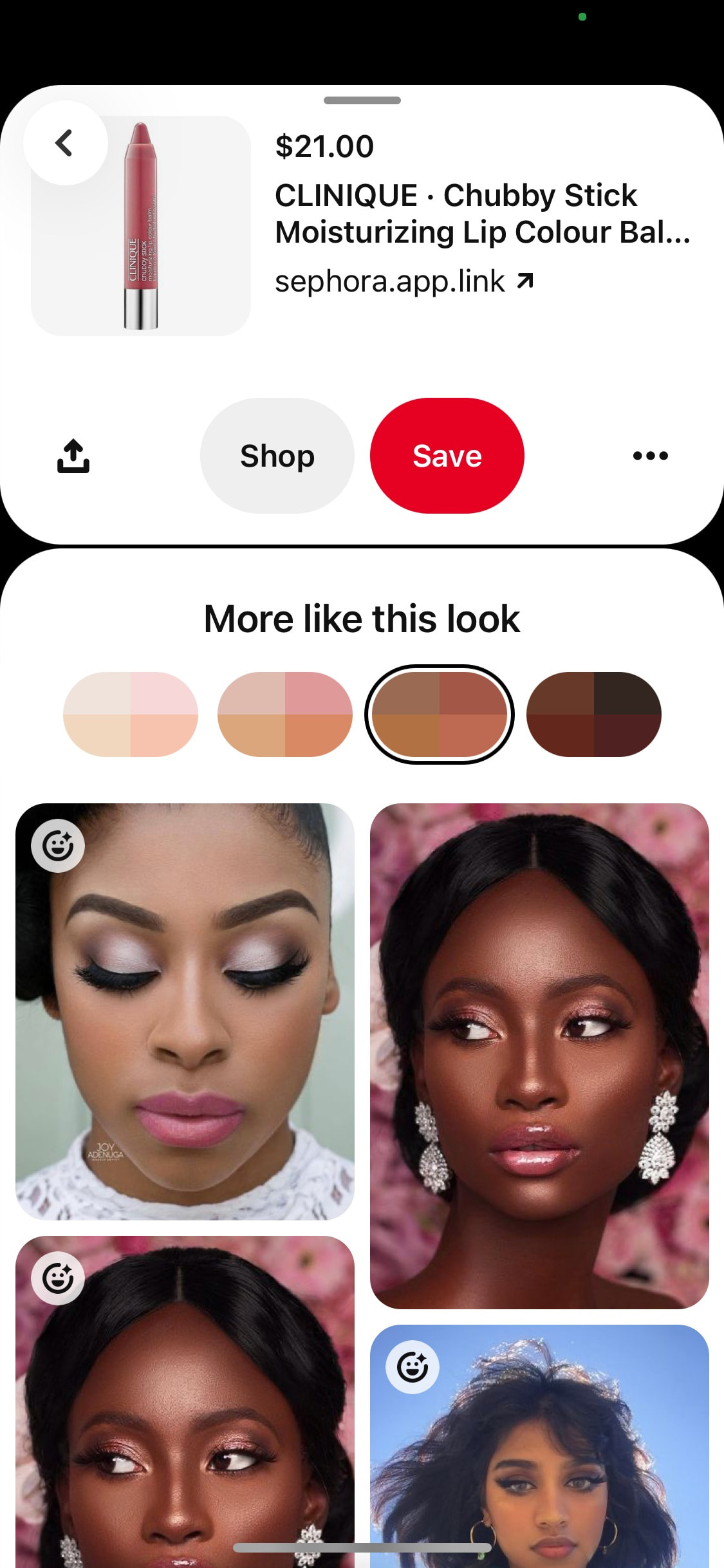 Pinterest iOS screen 312
