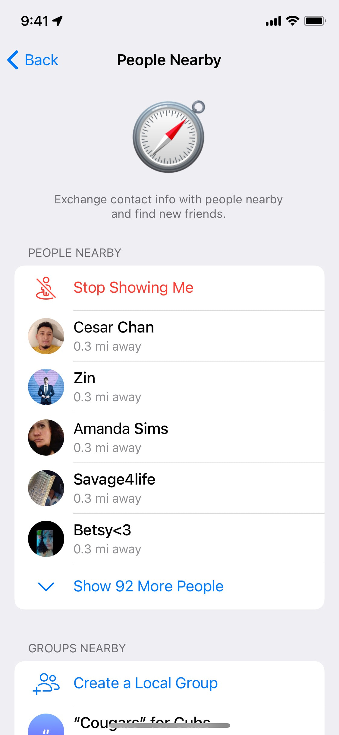 Telegram iOS screen 316