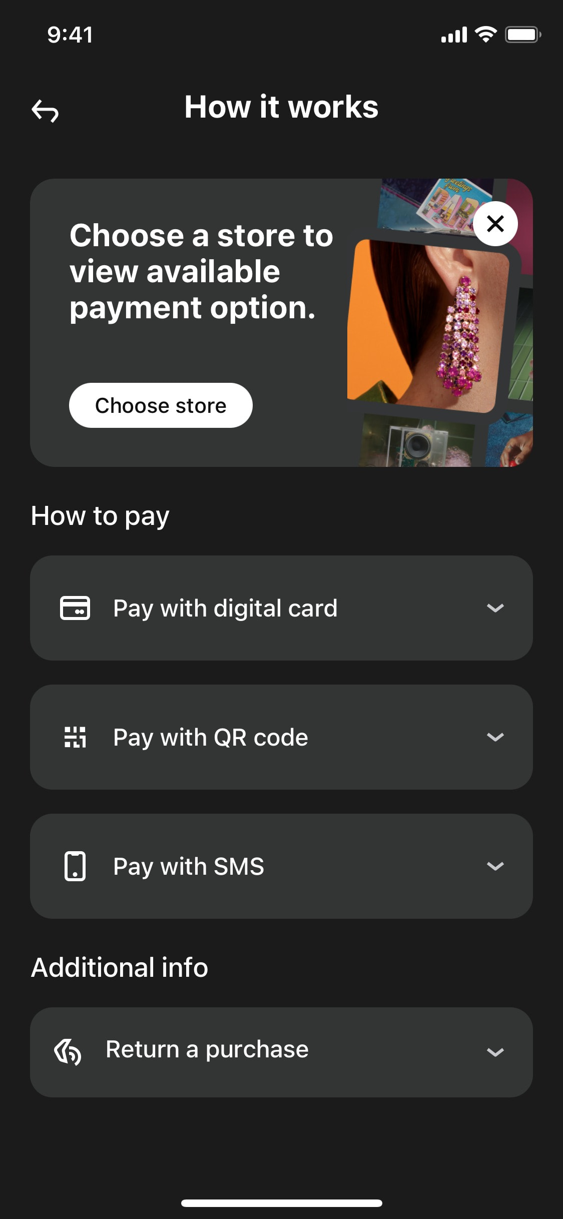 Klarna iOS screen 552