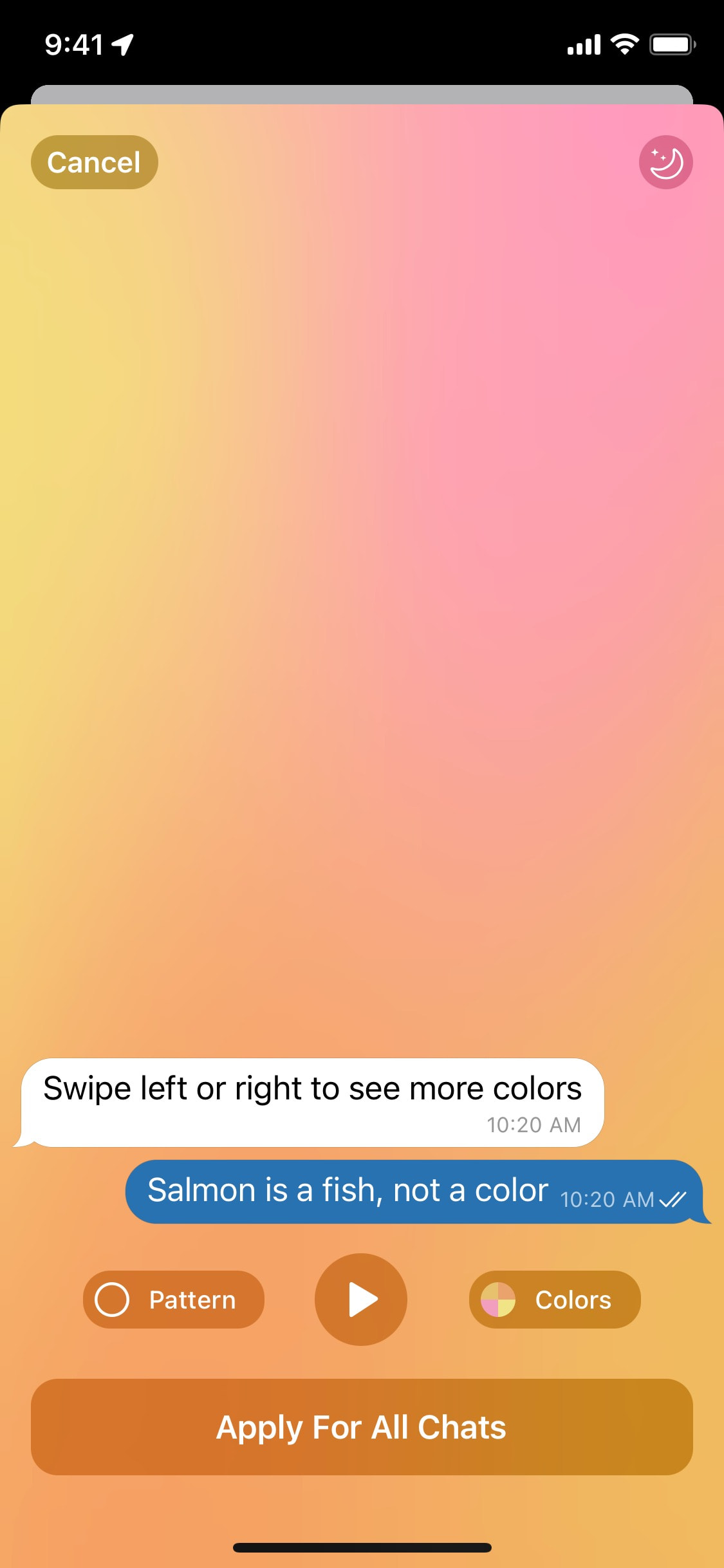 Telegram iOS screen 23