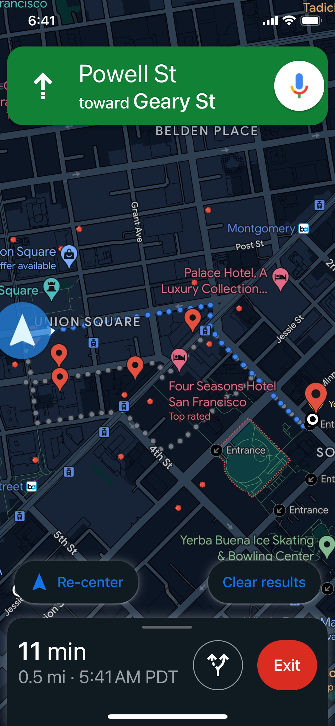Google Maps iOS screen 131