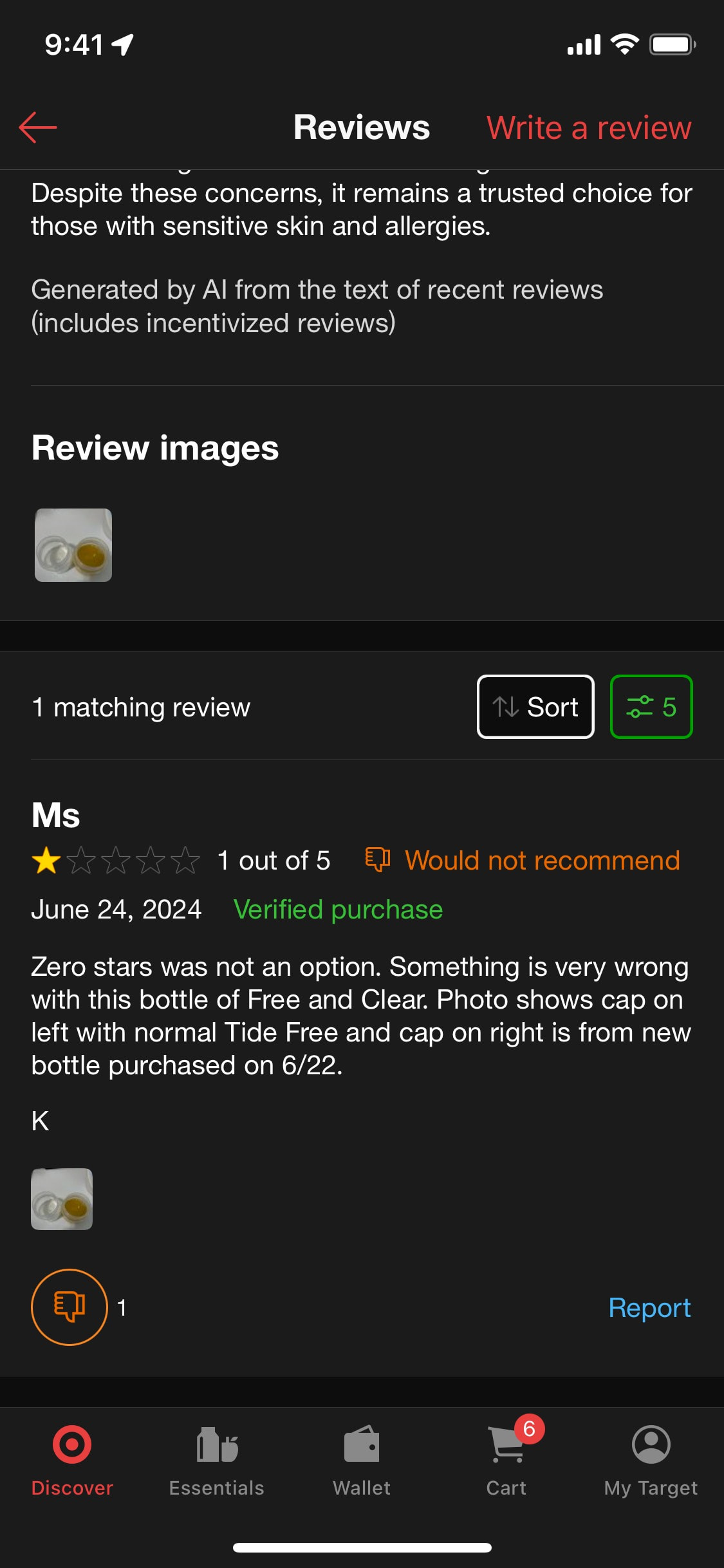 Target iOS screen 282
