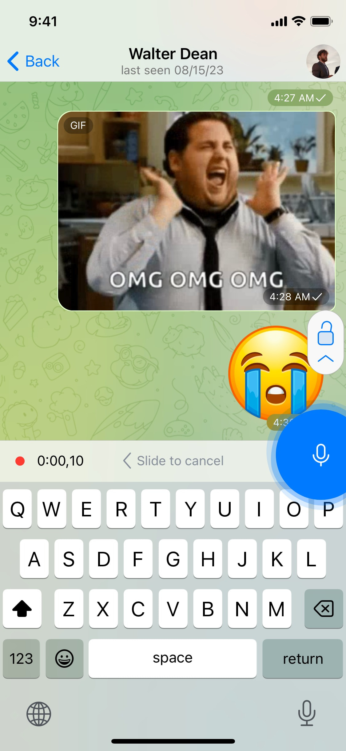 Telegram iOS screen 664