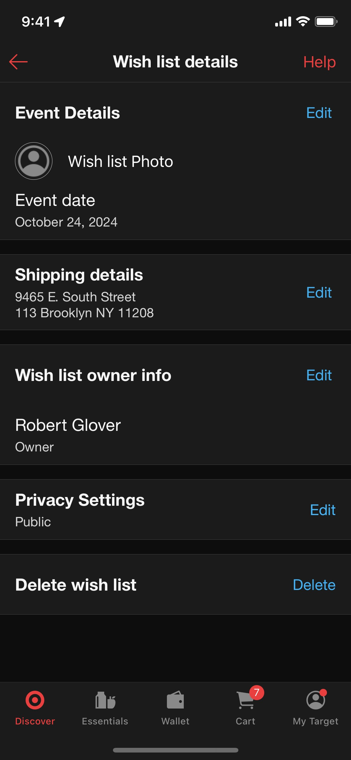 Target iOS screen 647