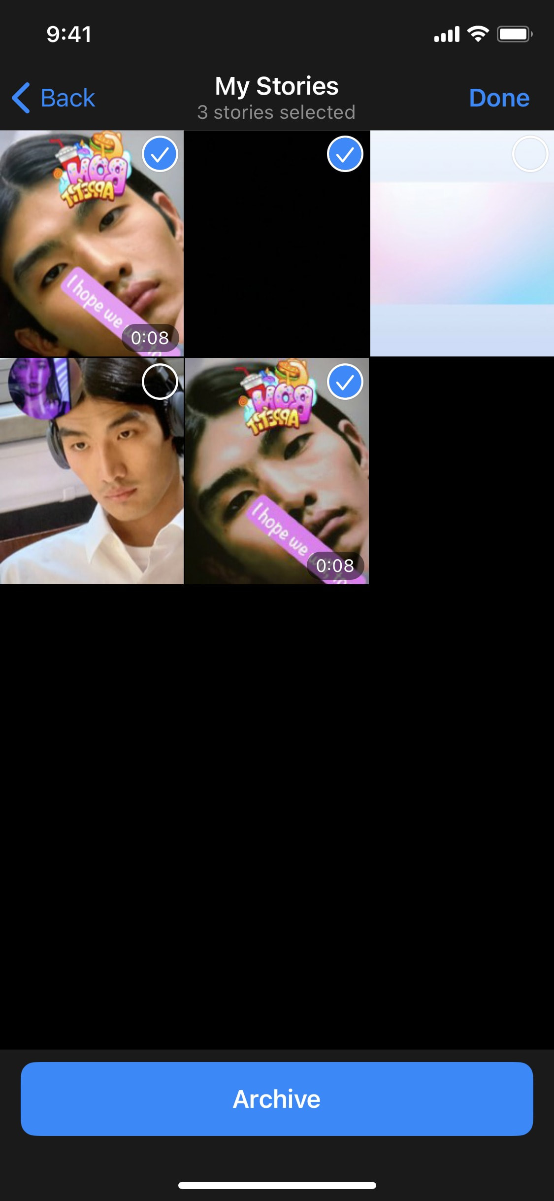 Telegram iOS screen 504
