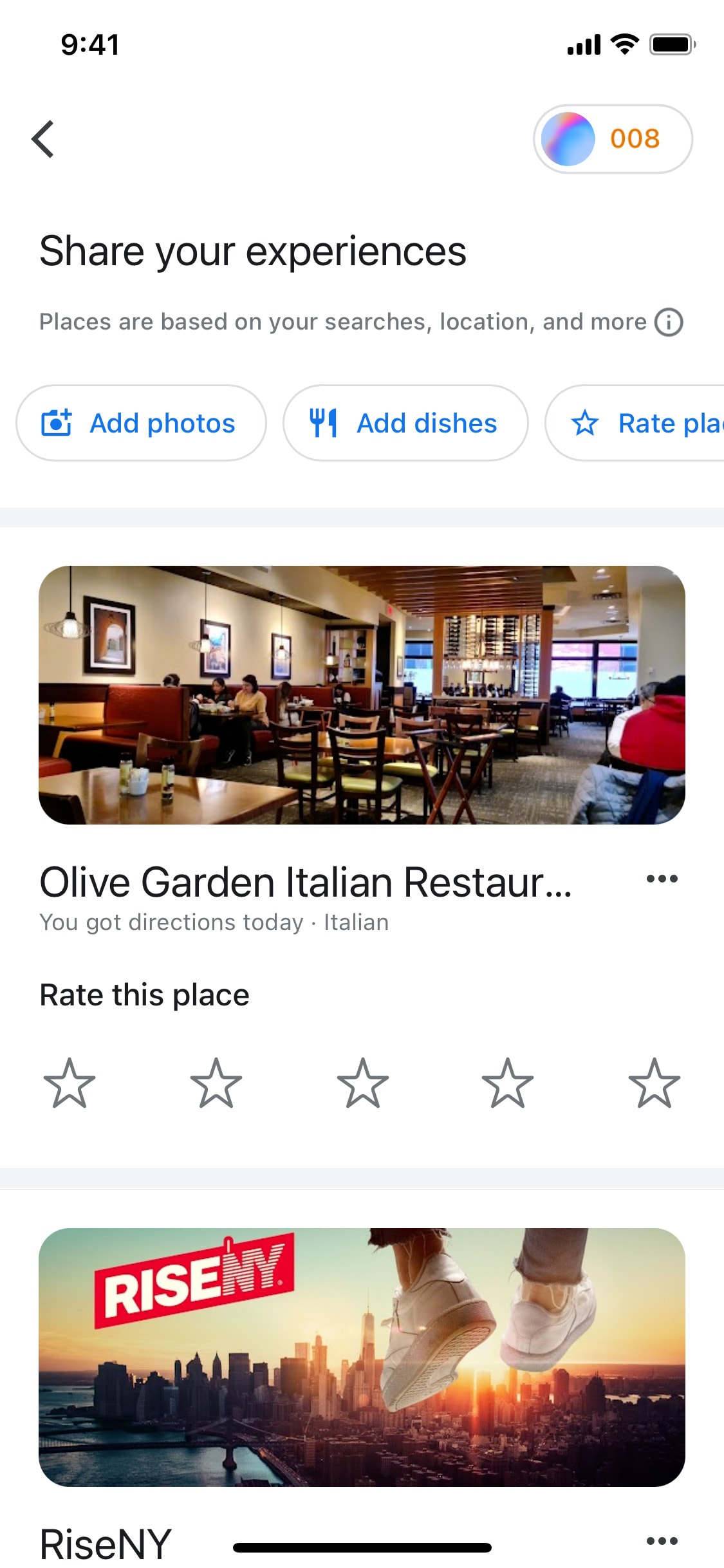 Google Maps iOS screen 255