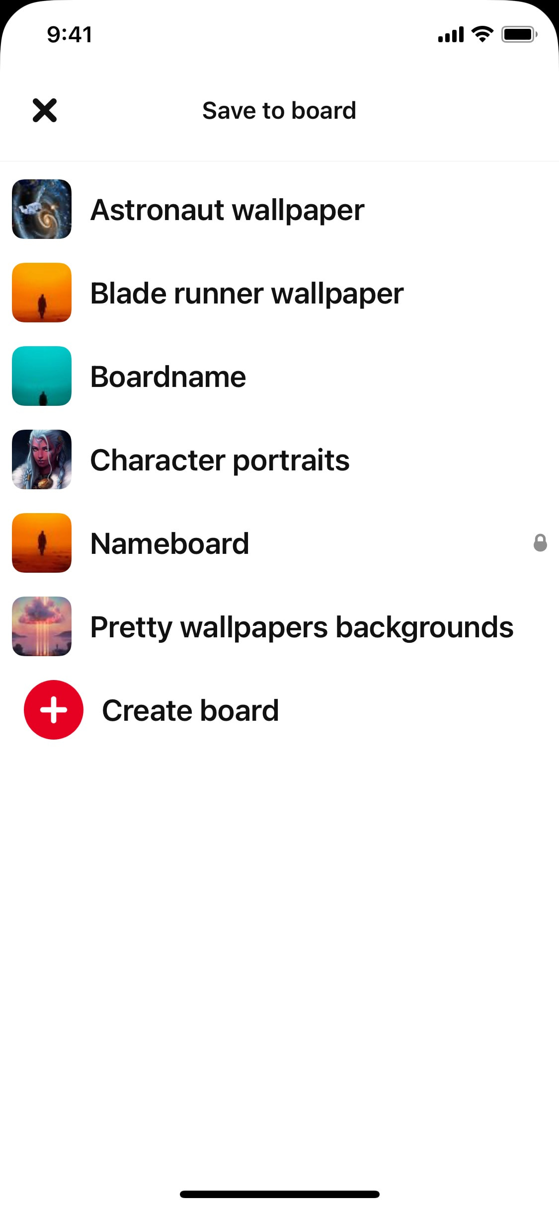 Pinterest iOS screen 245