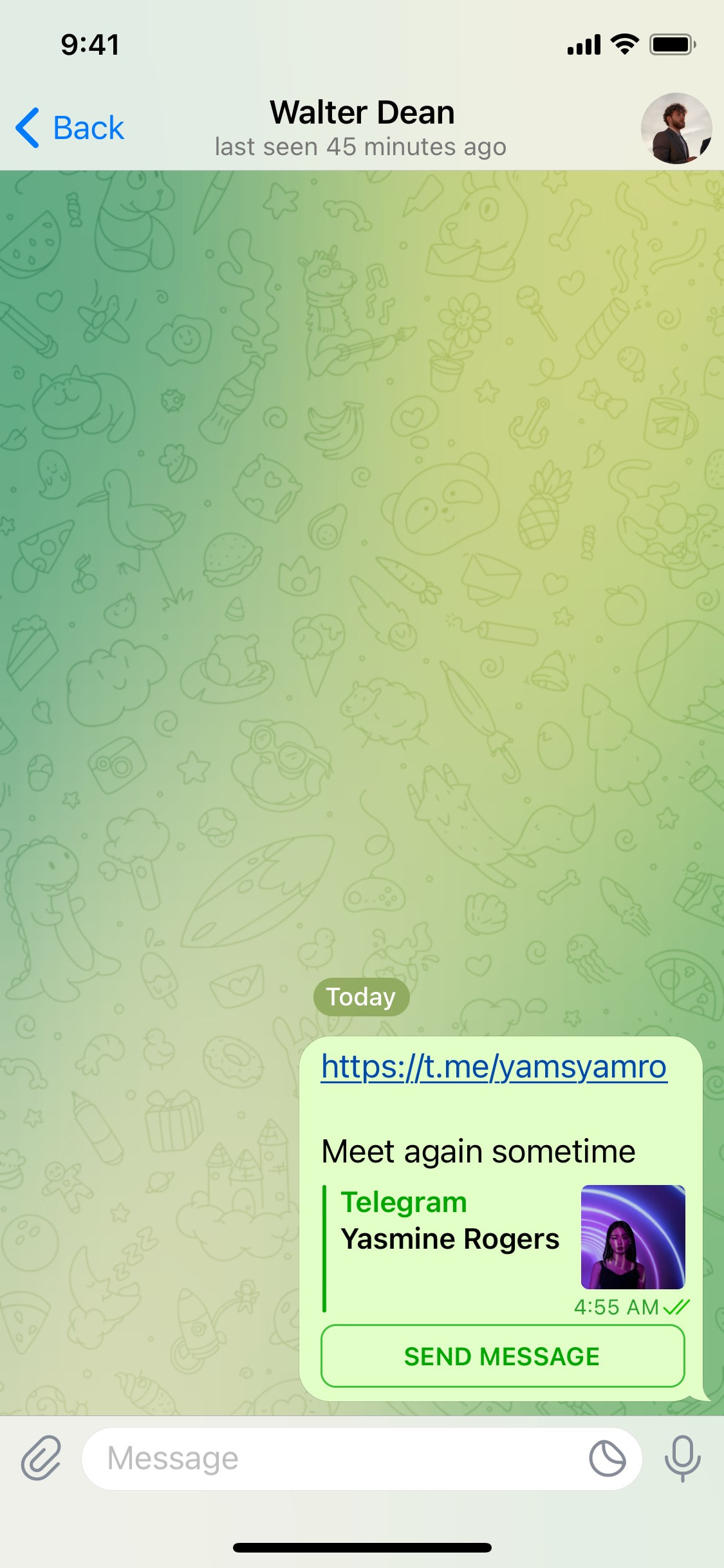 Telegram iOS screen 64