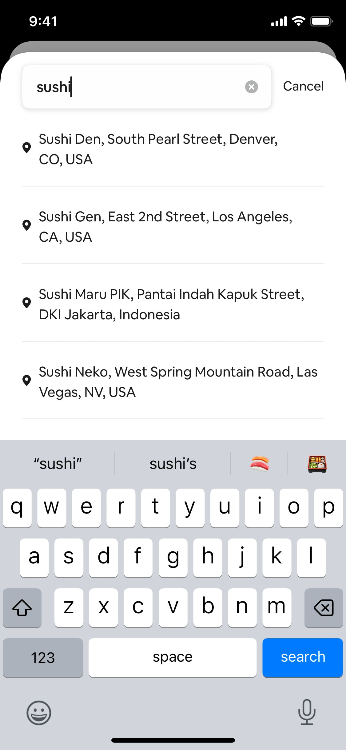 Airbnb iOS screen 414