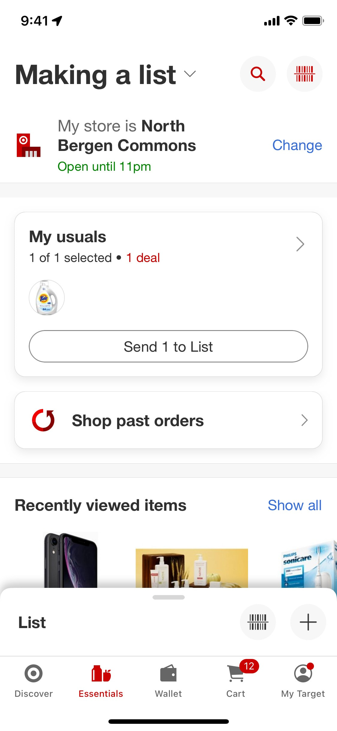 Target iOS screen 592