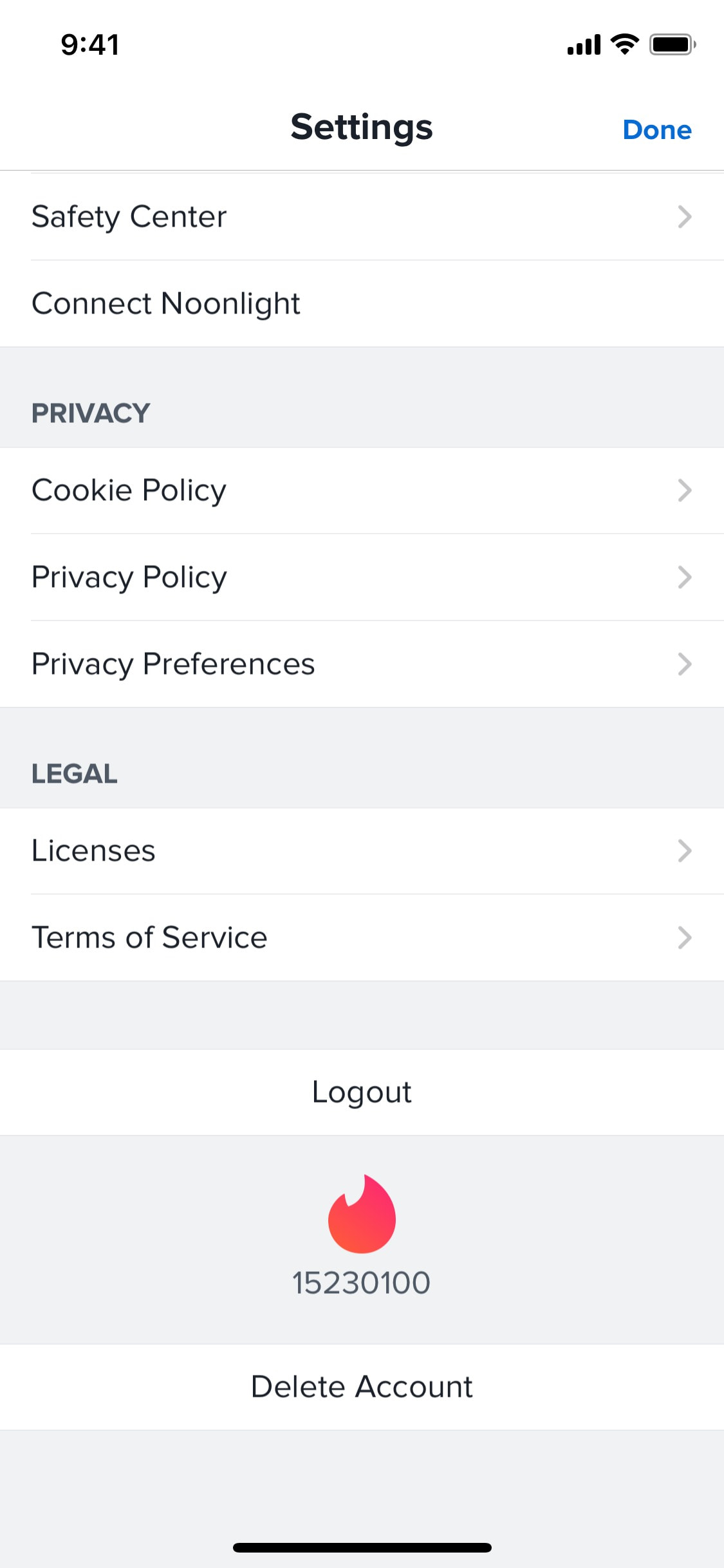 Tinder iOS screen 372