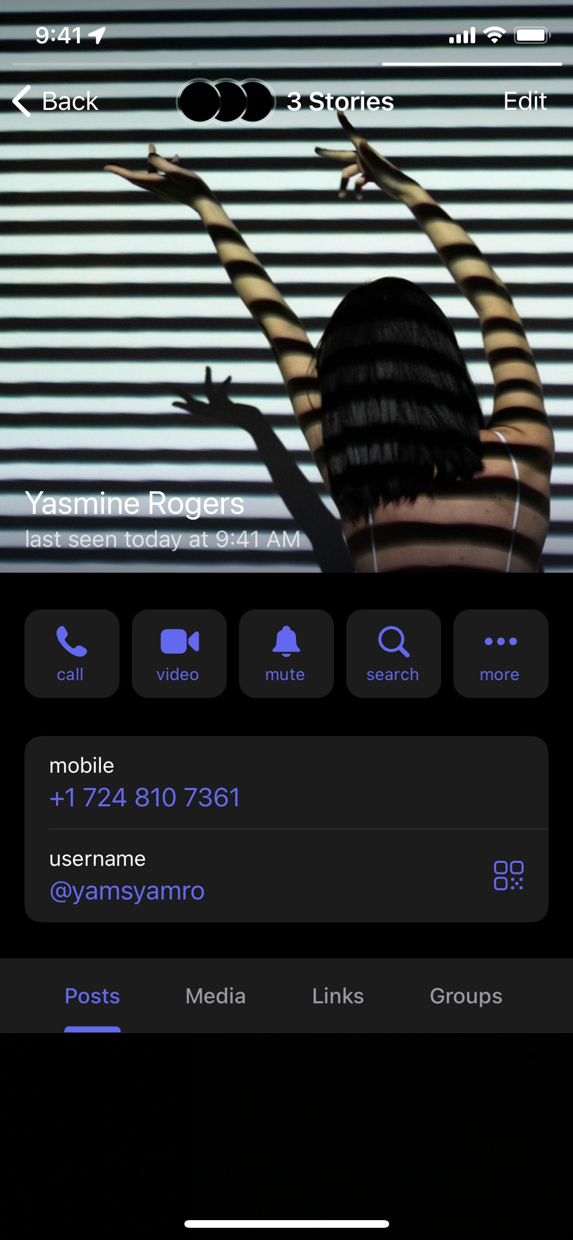 Telegram iOS screen 118