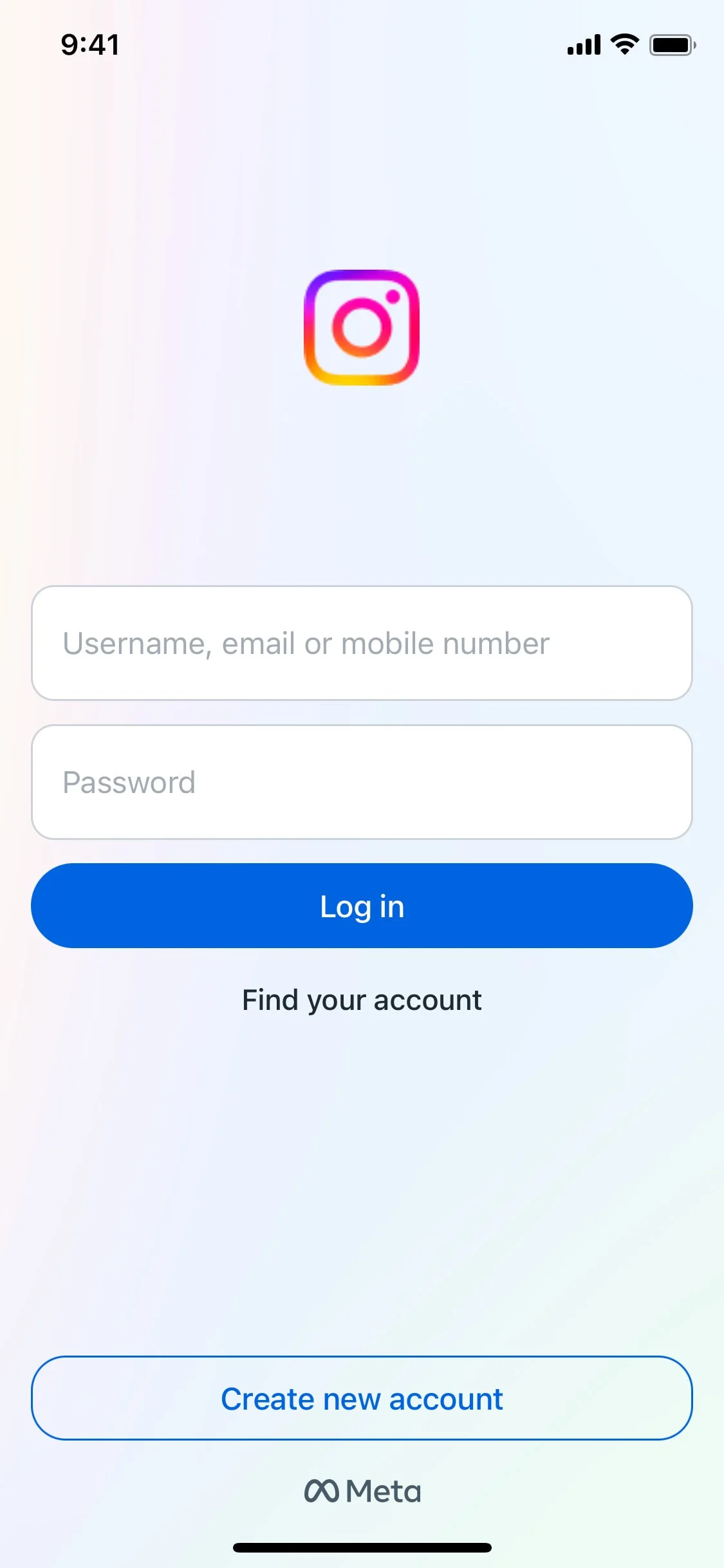 Instagram screen 1