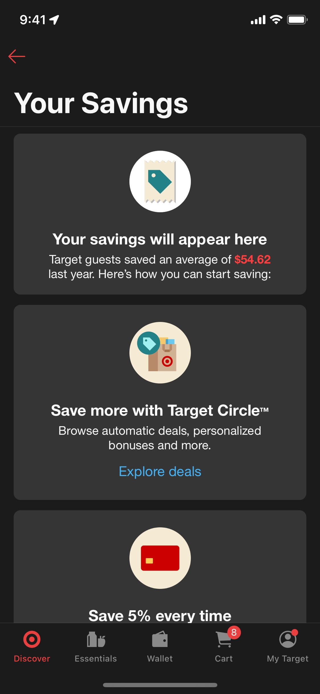 Target iOS screen 5