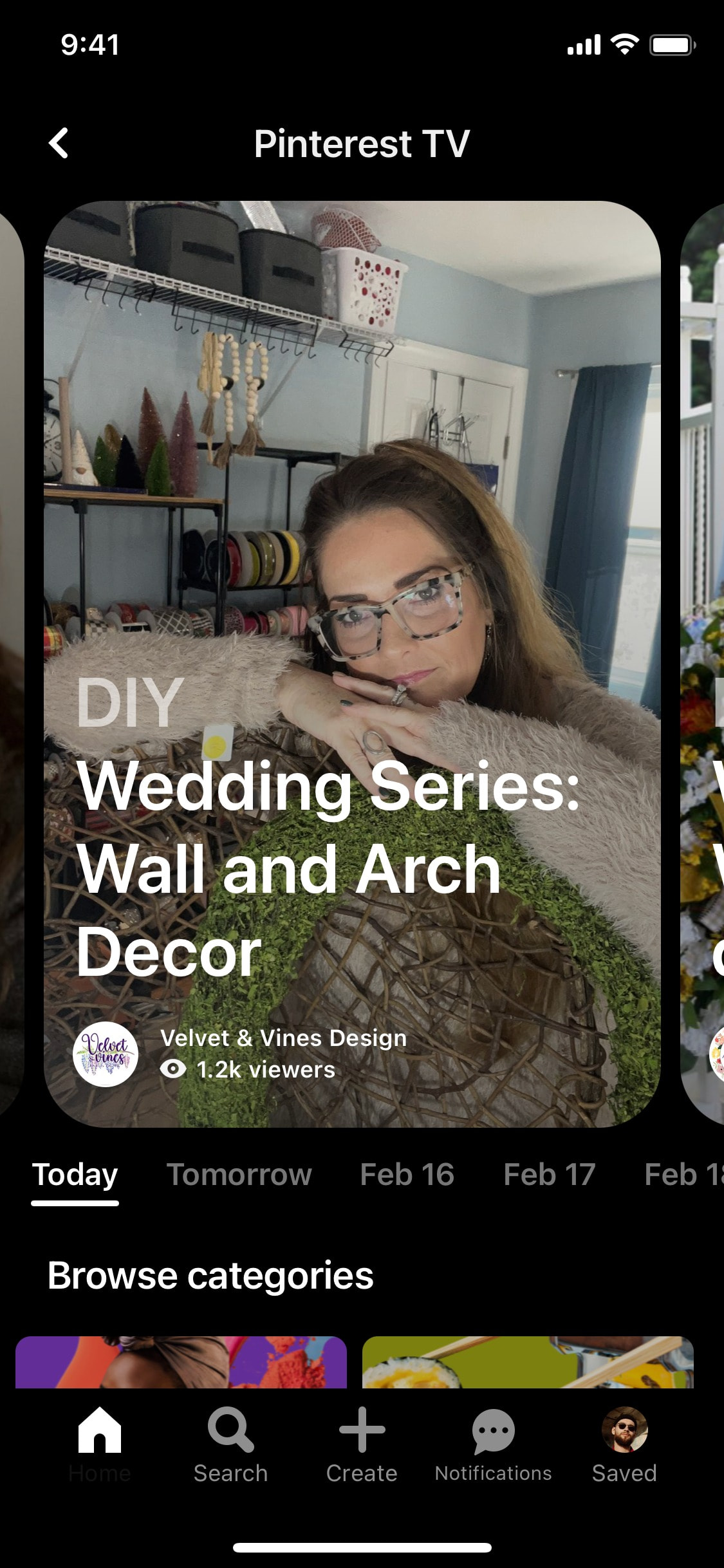 Pinterest iOS screen 455