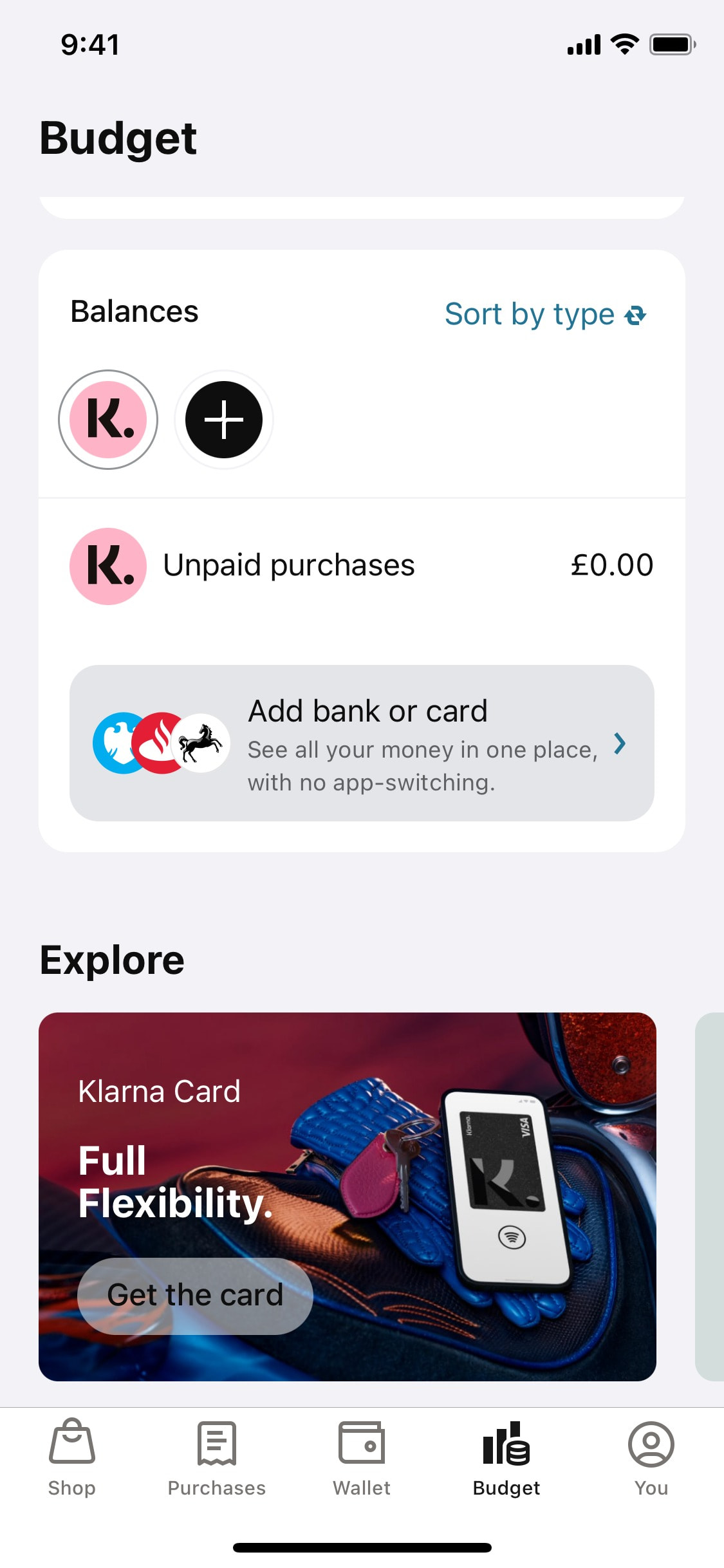 Klarna iOS screen 378