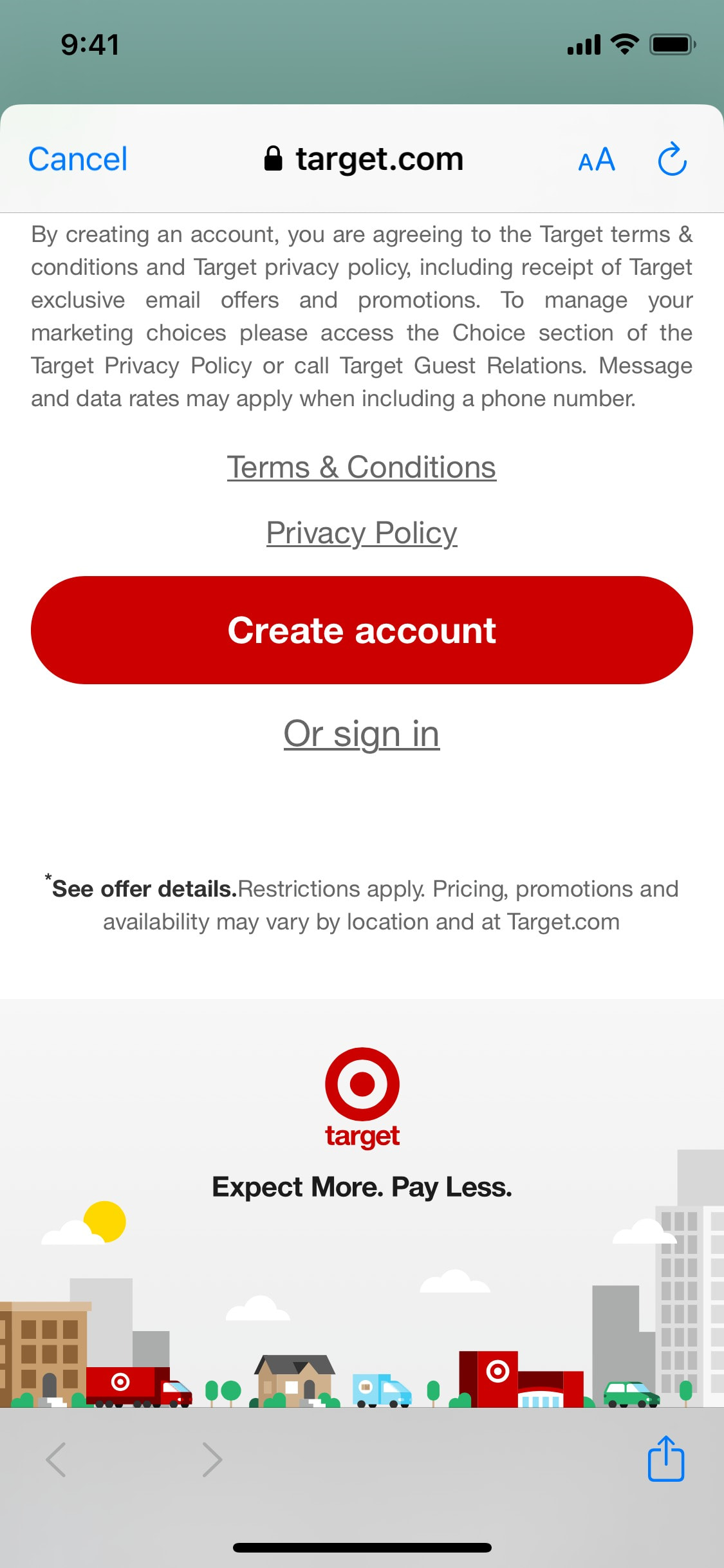 Target iOS screen 40