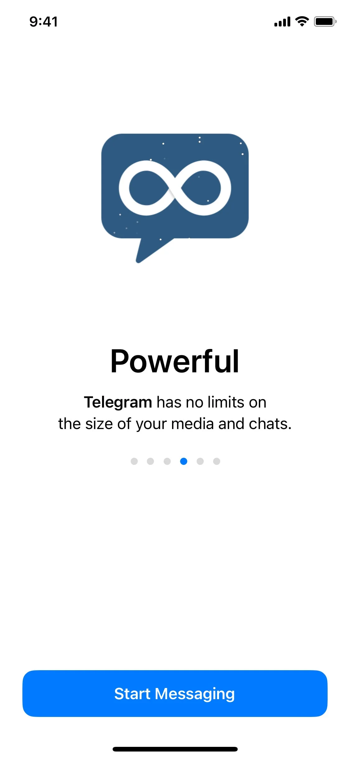Telegram iOS screen 3