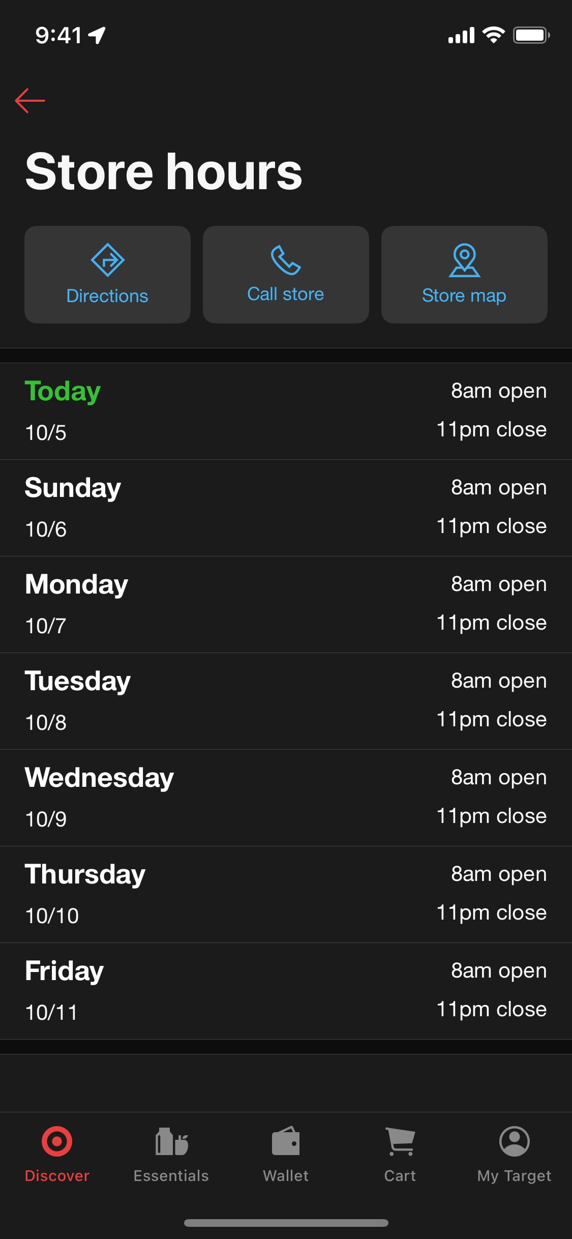 Target iOS screen 504