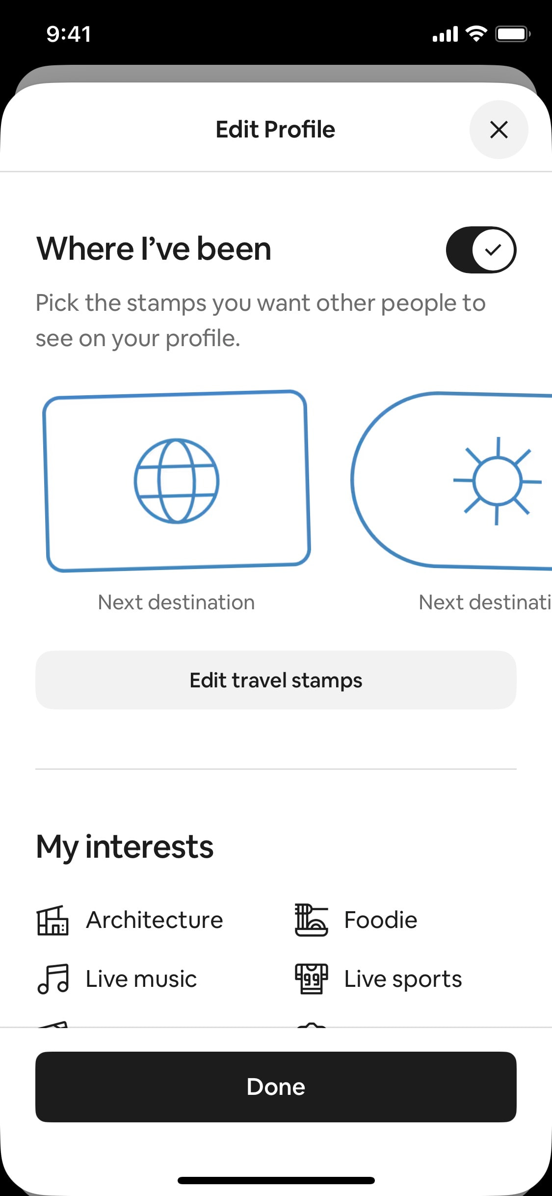 Airbnb iOS screen 439