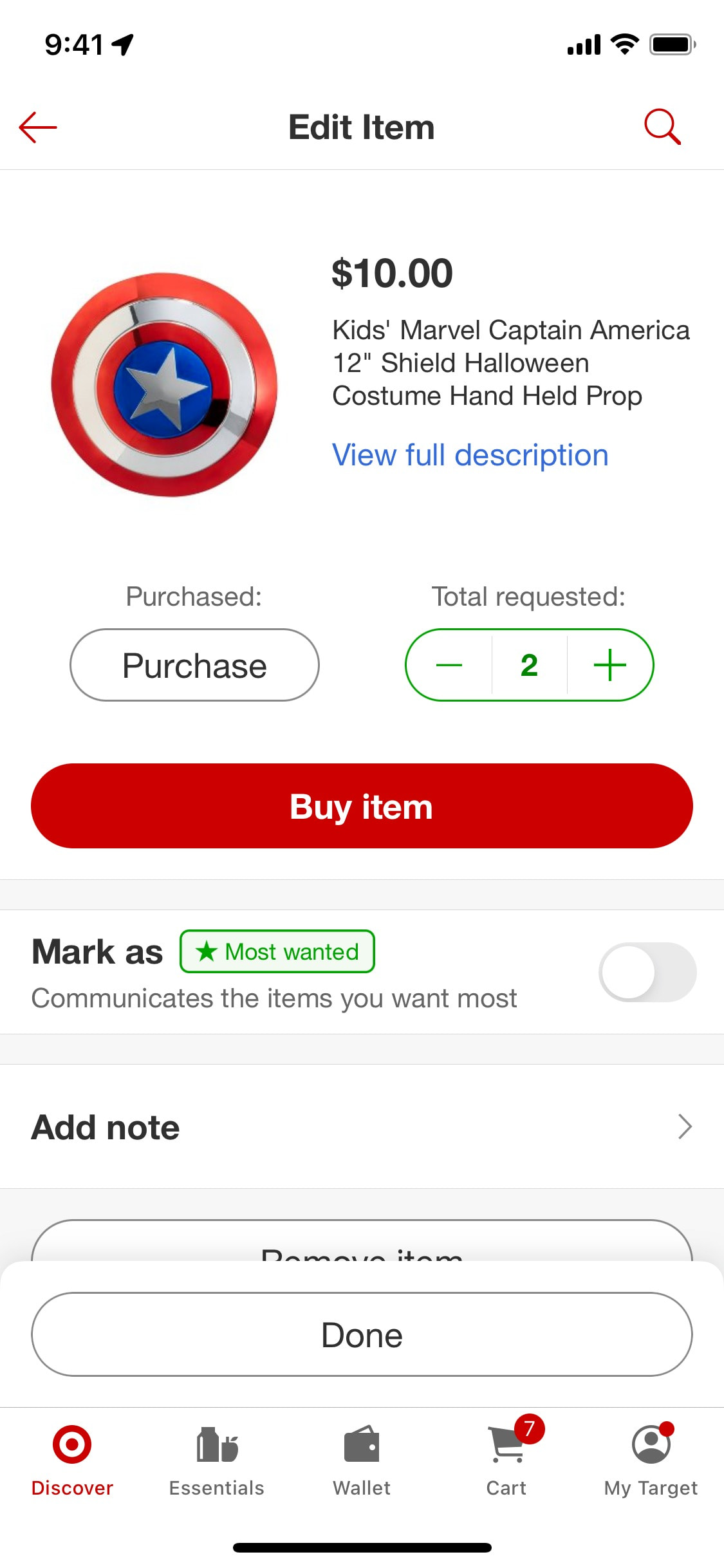 Target iOS screen 586