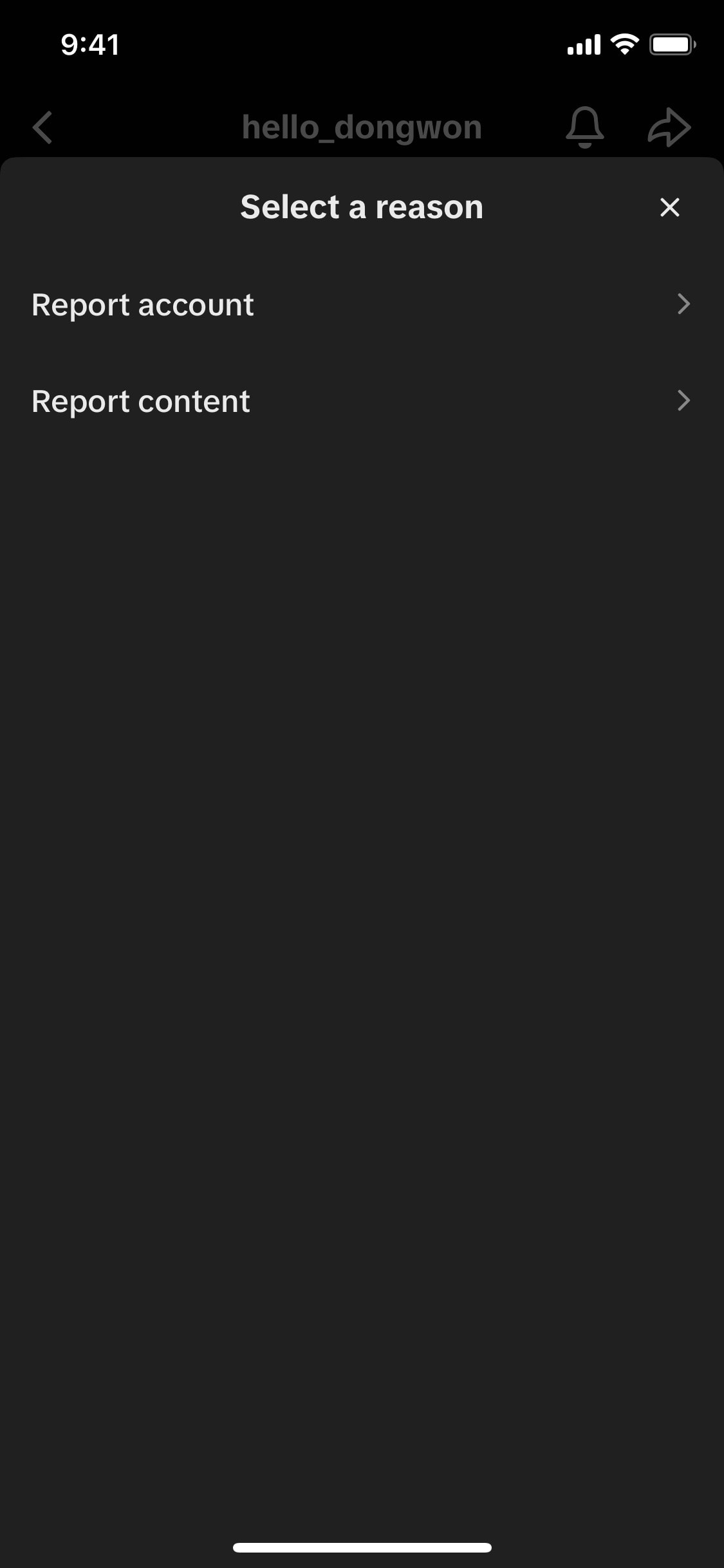TikTok iOS screen 379