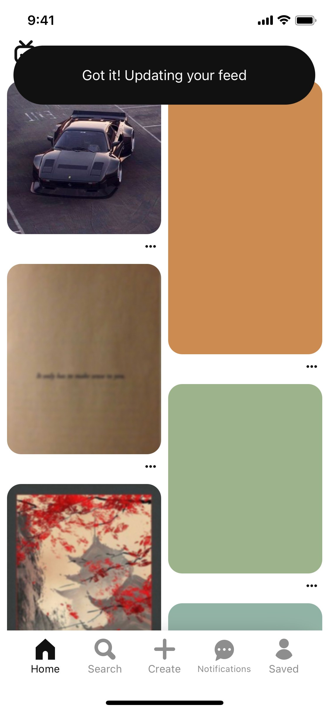 Pinterest iOS screen 117