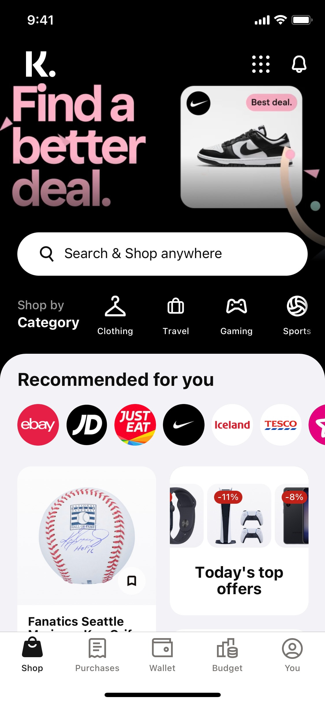 Klarna iOS screen 362