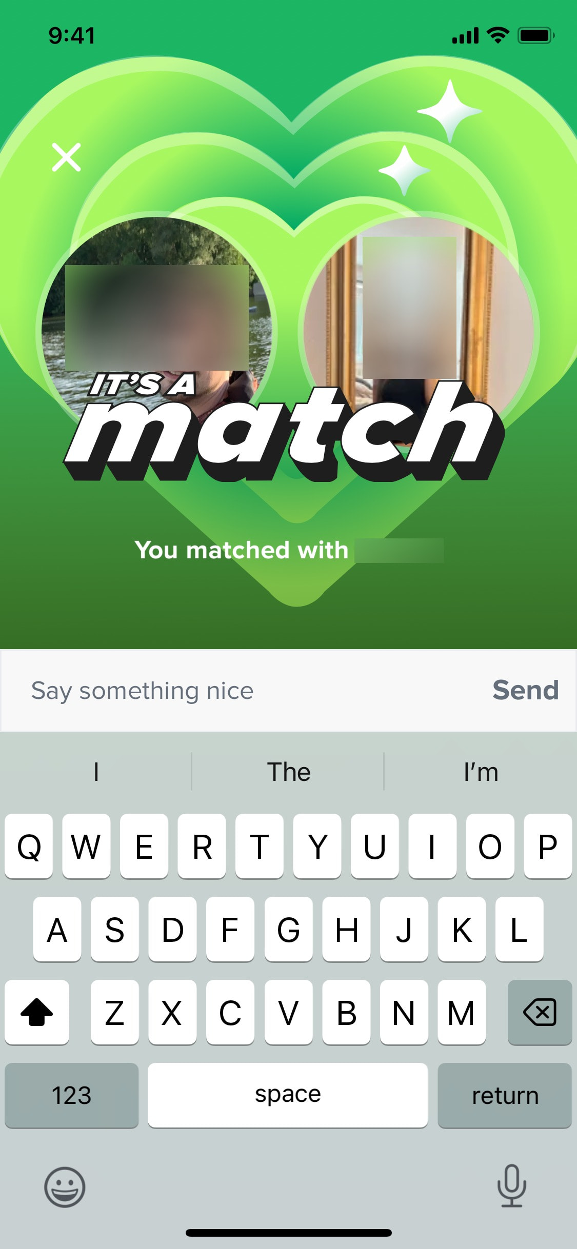 Tinder iOS screen 289