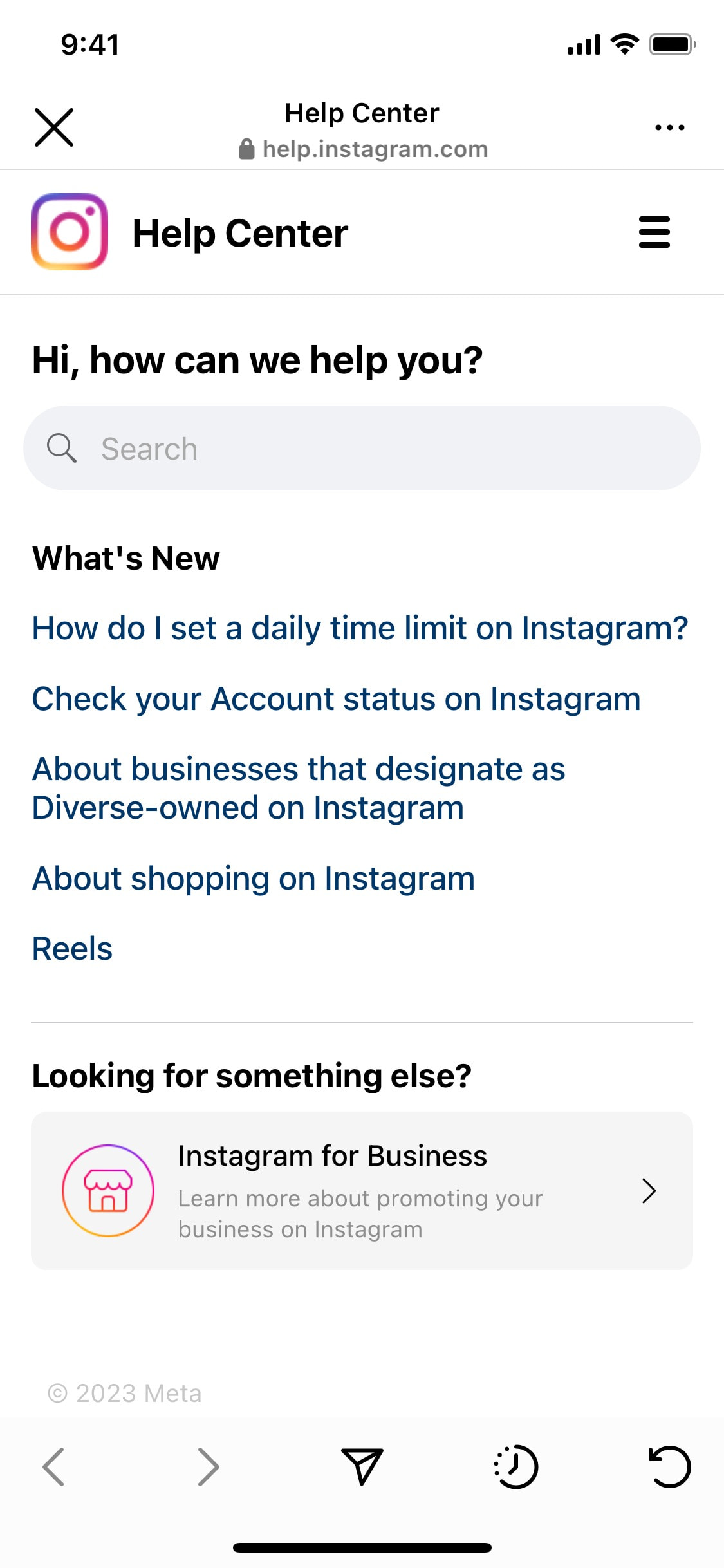 Instagram iOS screen 603