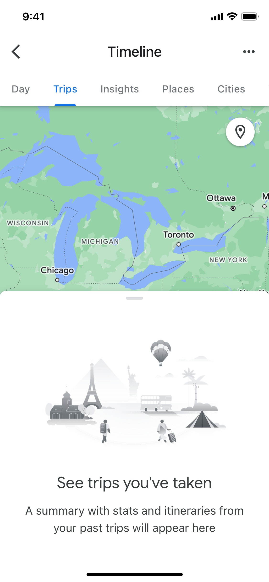 Google Maps iOS screen 353