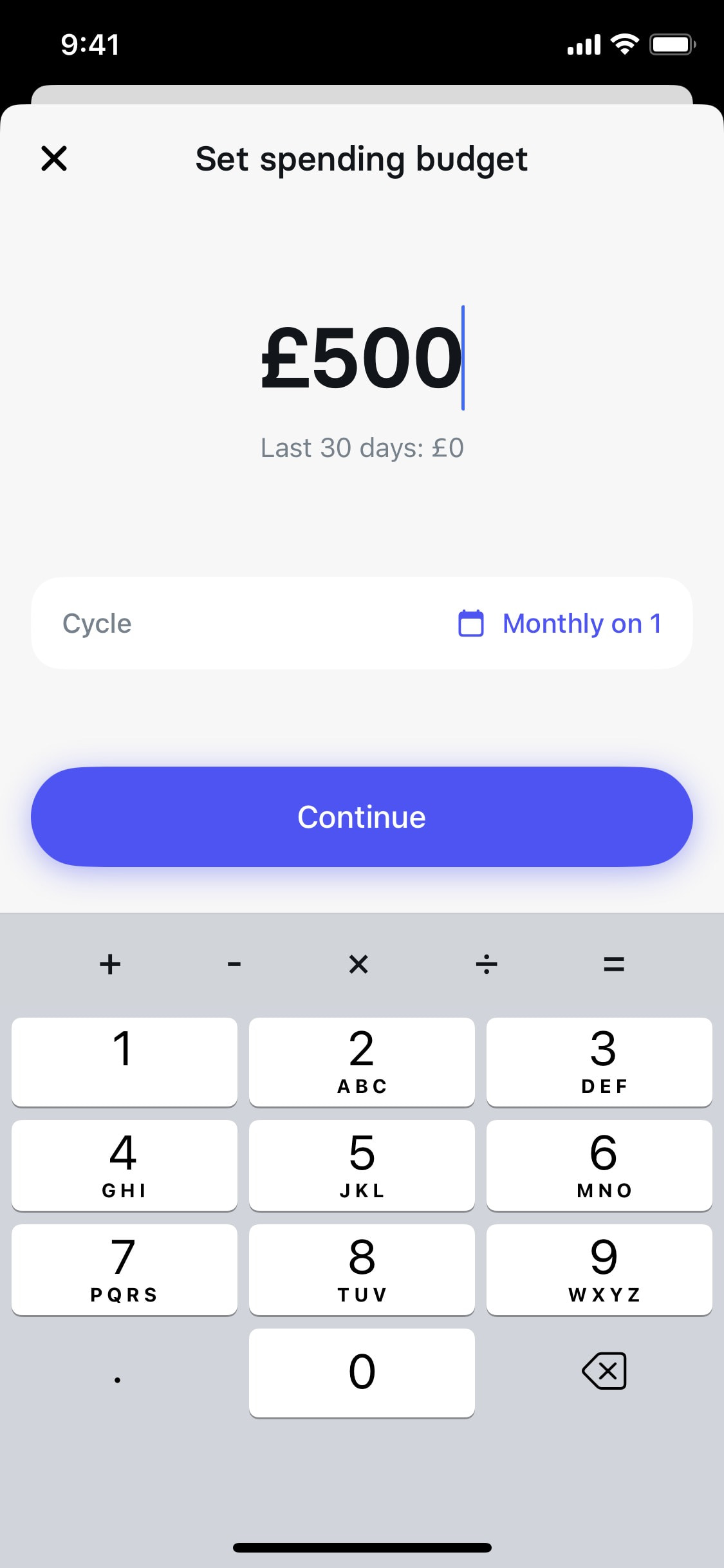 Revolut iOS screen 50