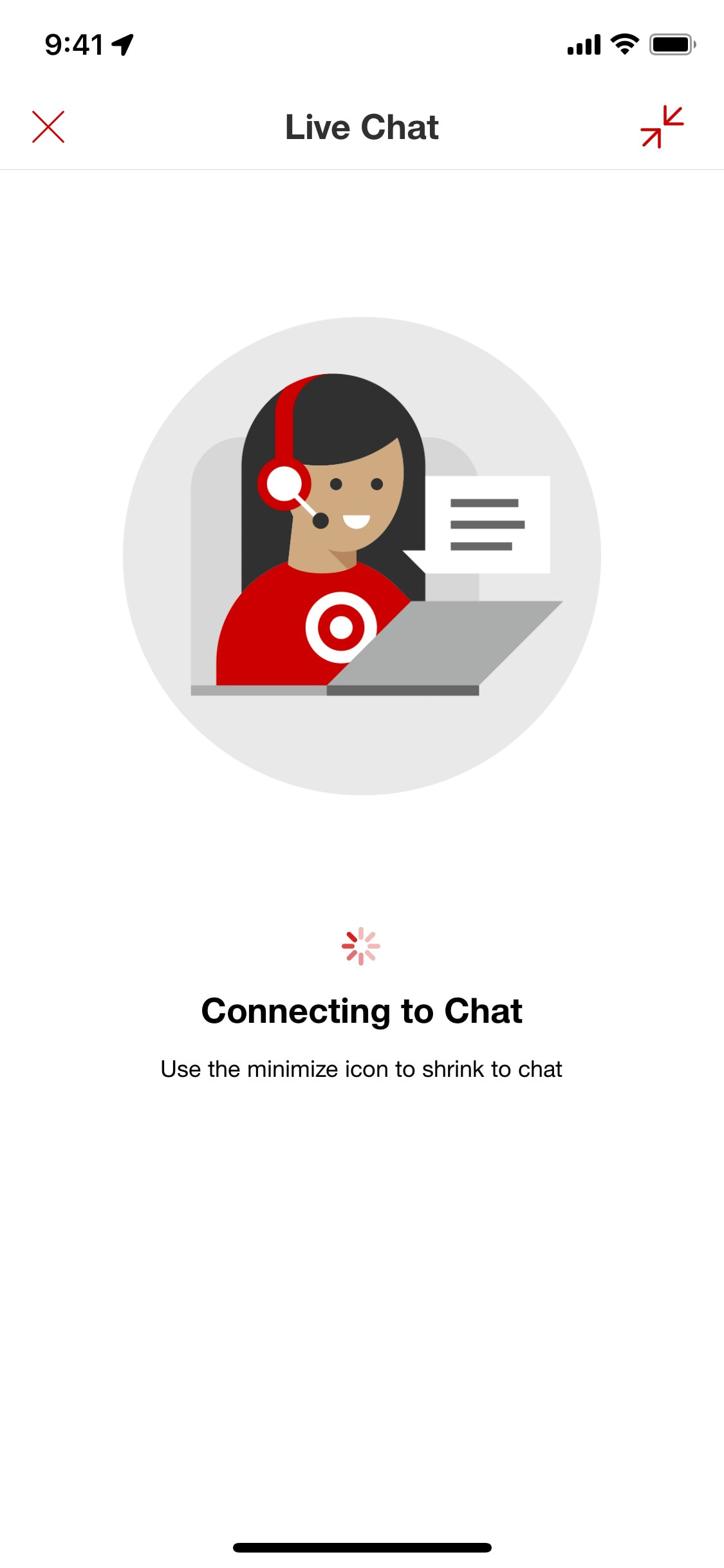 Target iOS screen 518