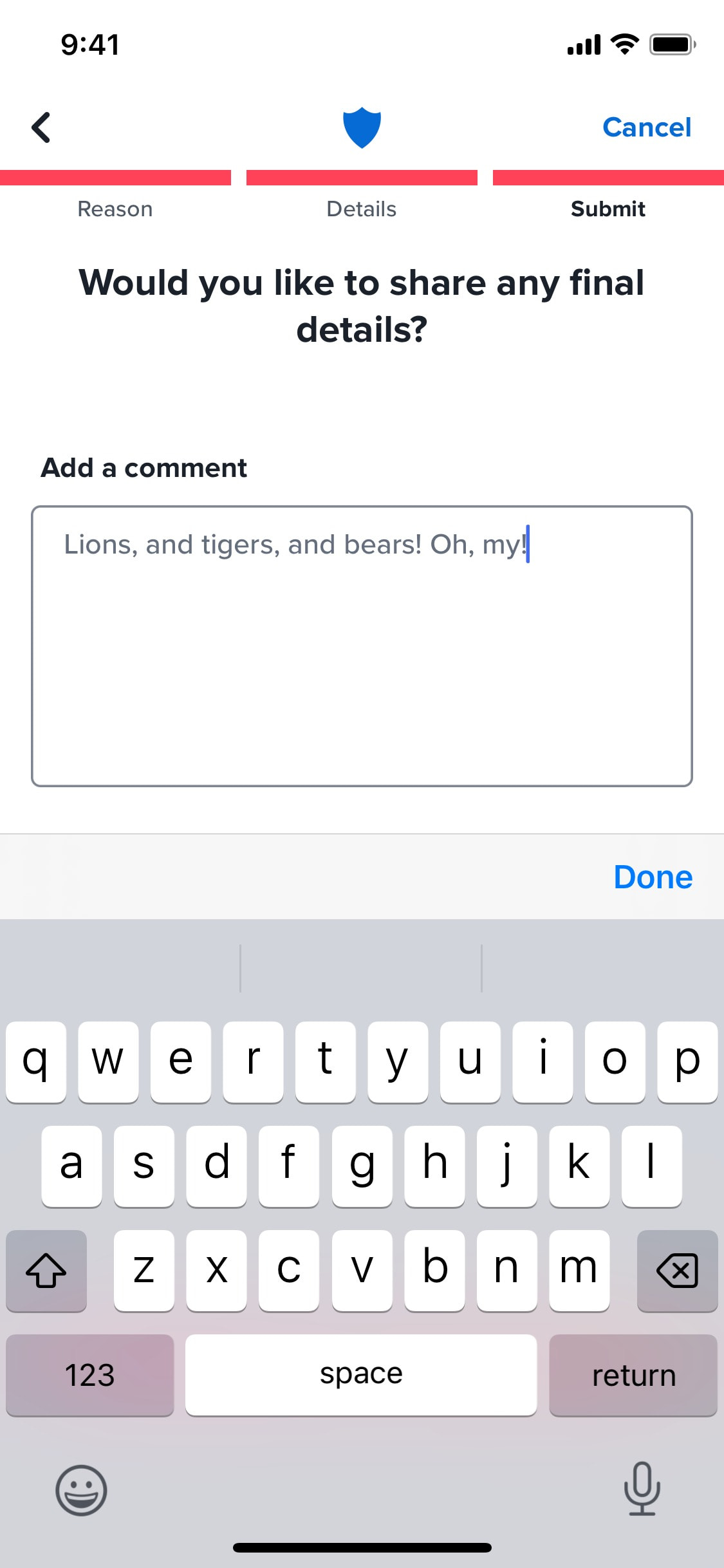 Tinder iOS screen 450