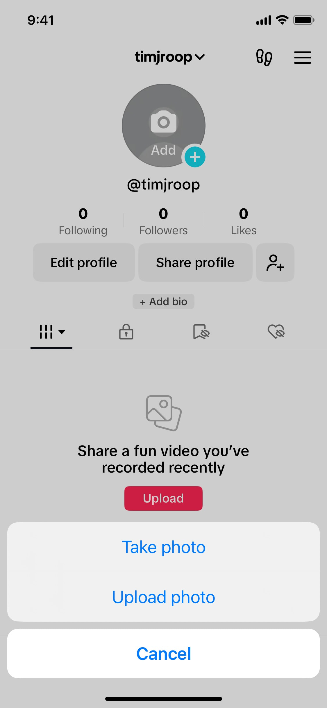TikTok iOS screen 490