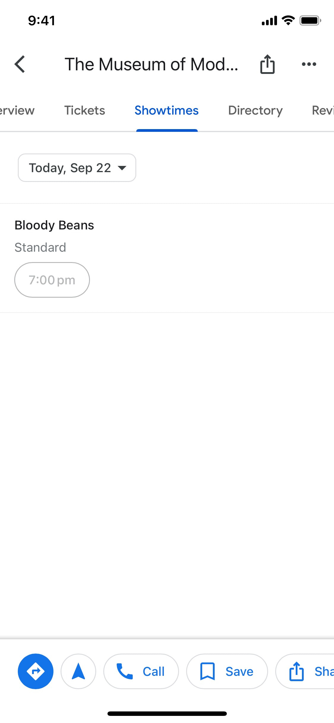 Google Maps iOS screen 696