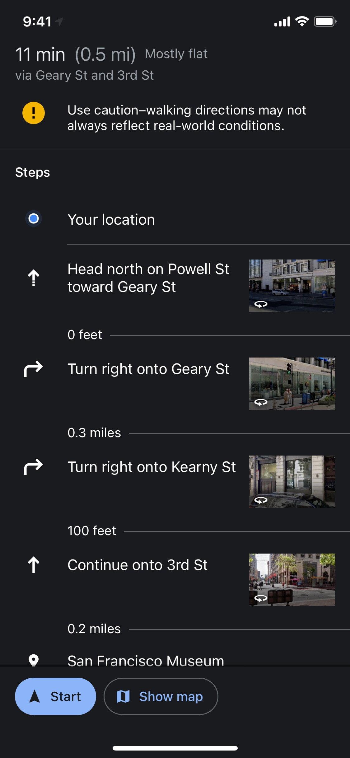 Google Maps iOS screen 17