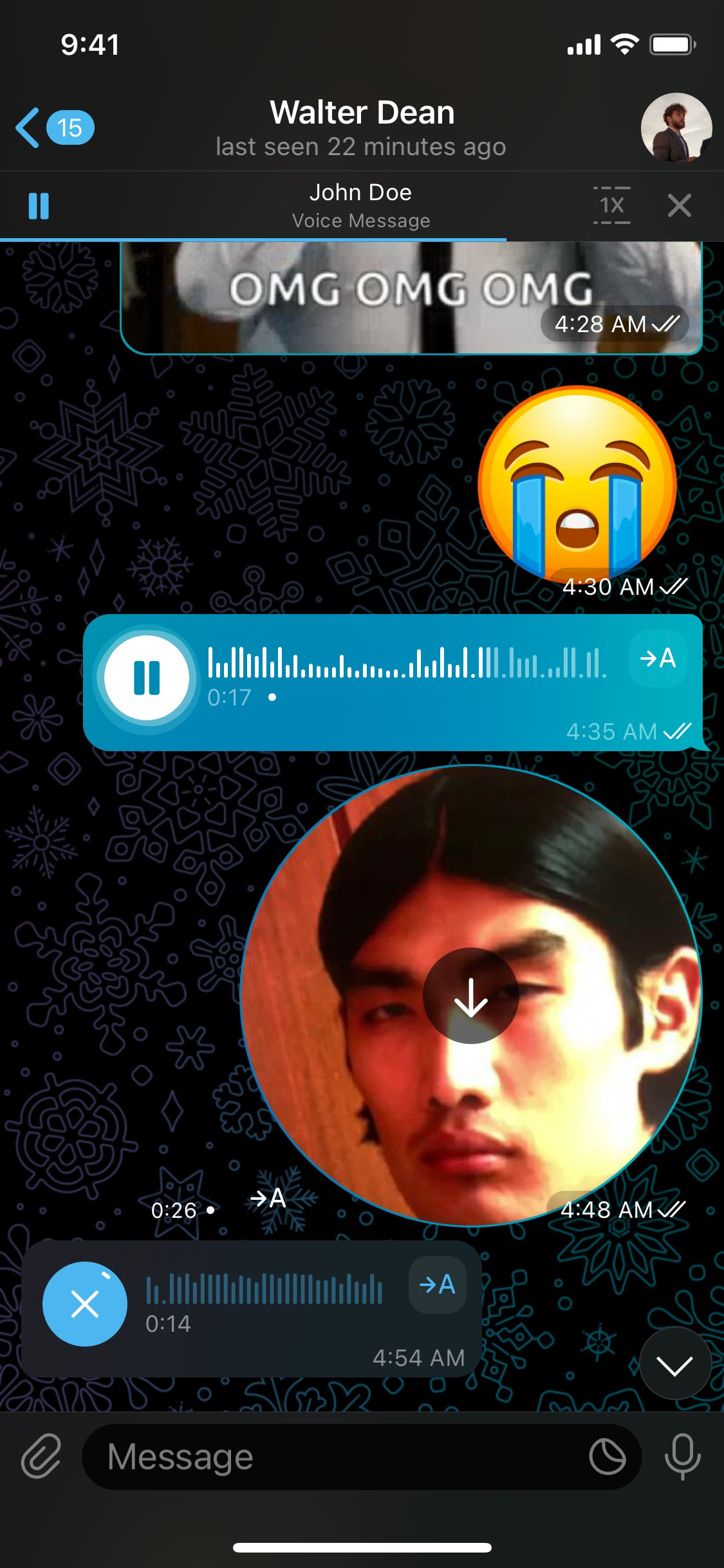 Telegram iOS screen 268