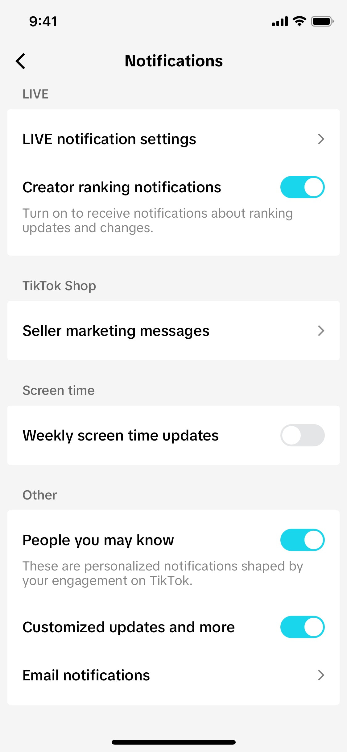 TikTok iOS screen 862