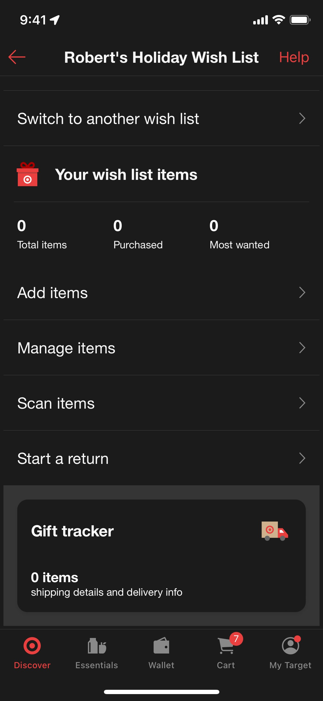 Target iOS screen 537